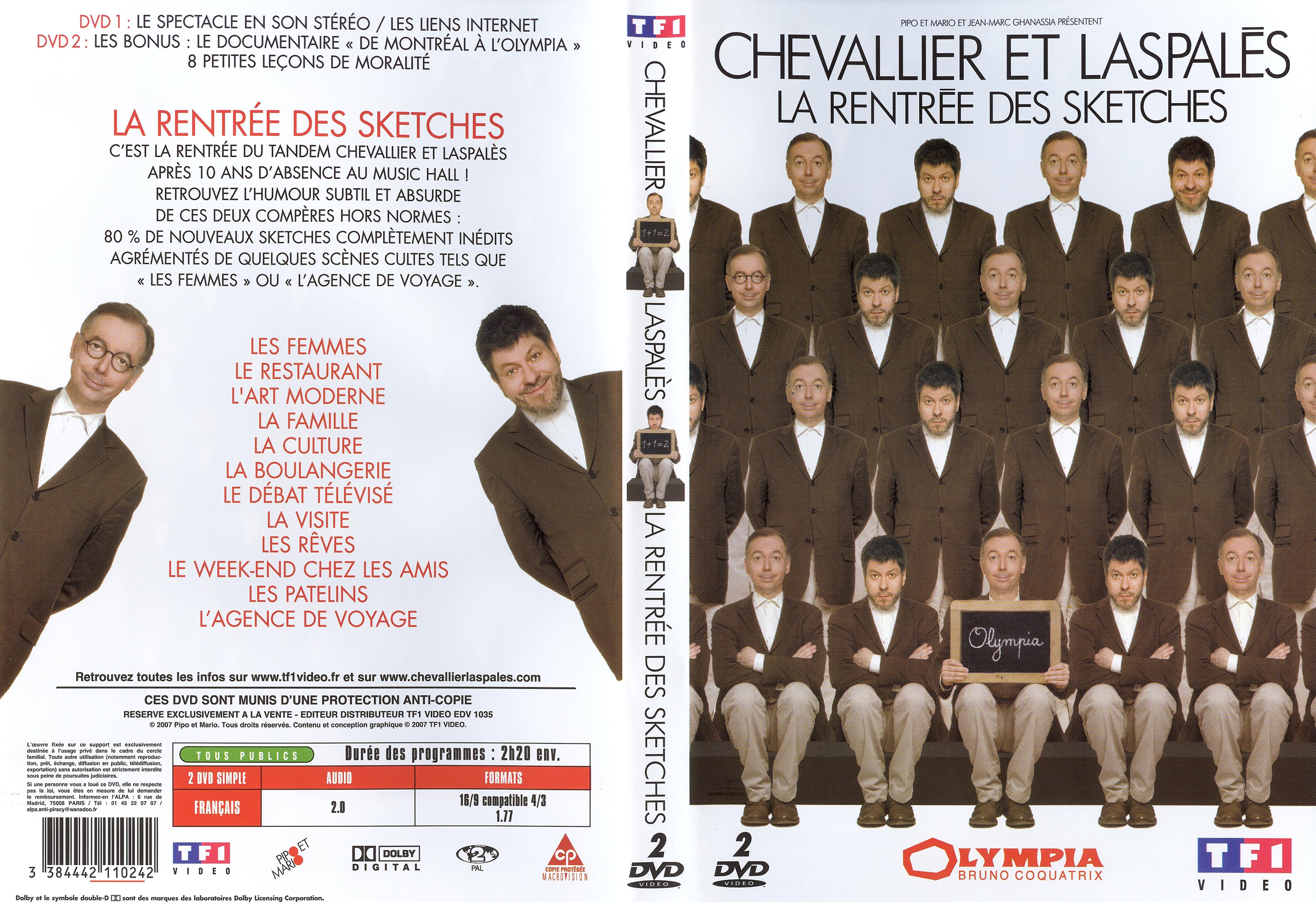 Jaquette DVD Chevalliers et Laspales la rentre des sketches