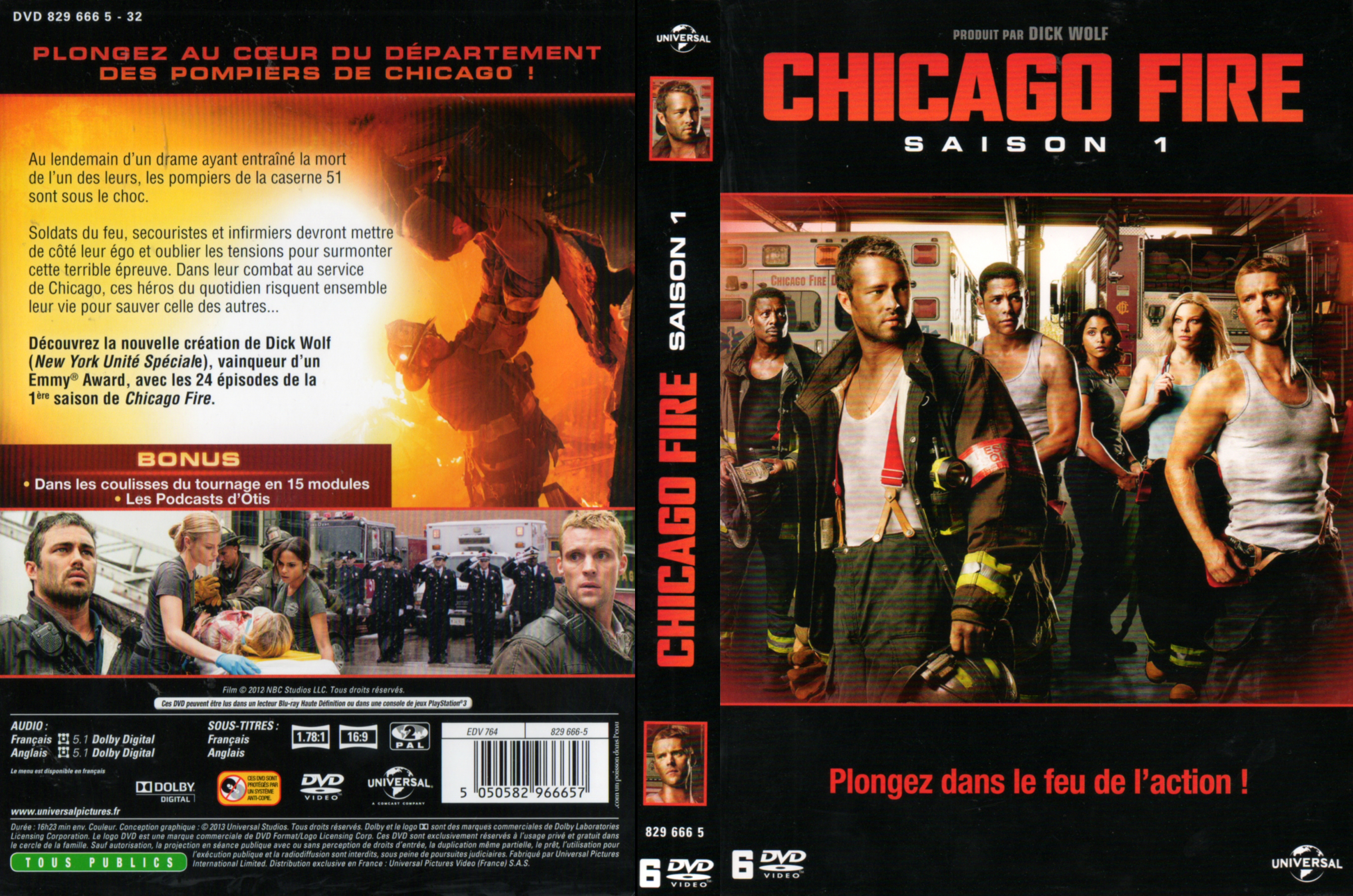 Jaquette DVD Chicago Fire Saison 1 COFFRET