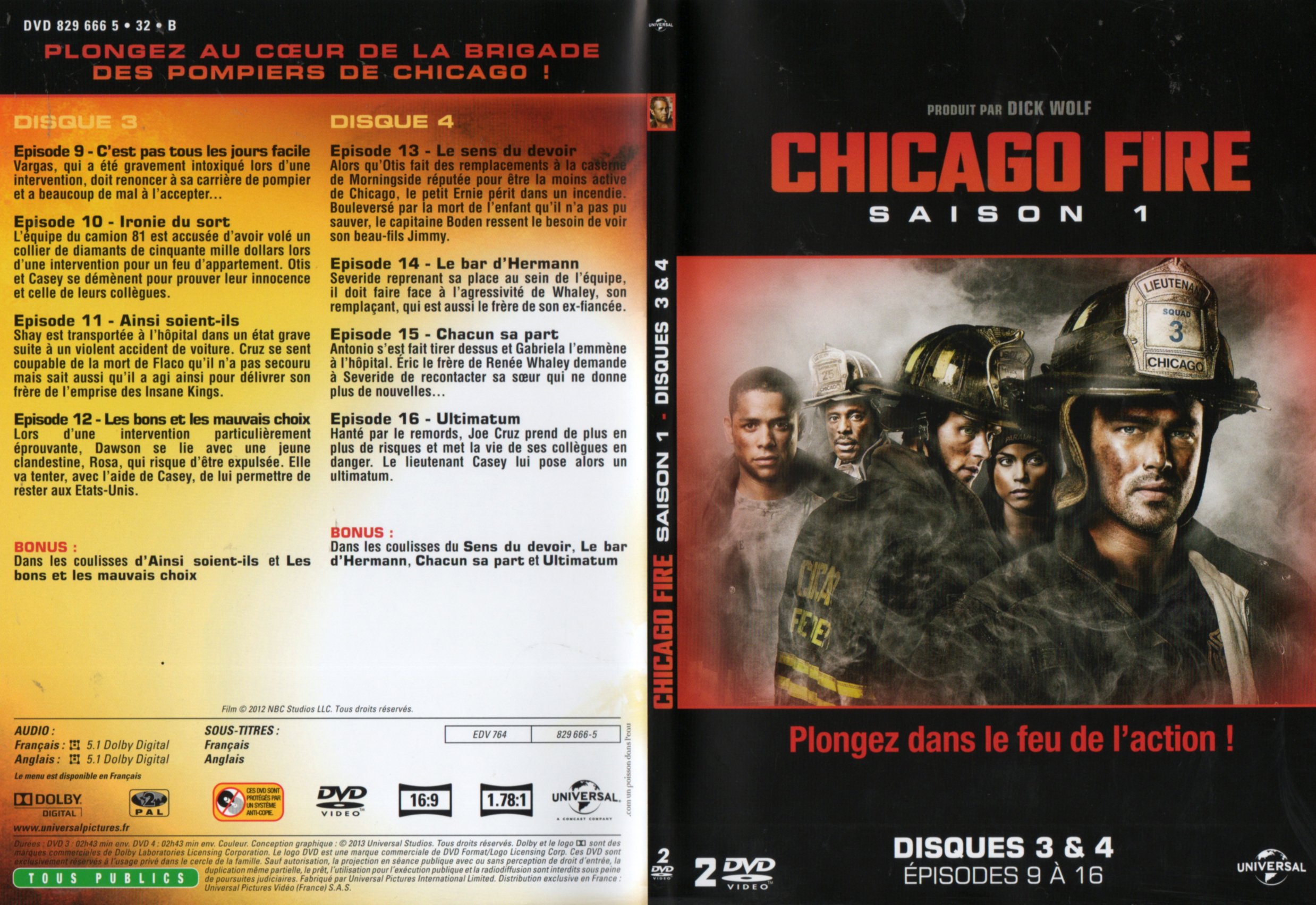Jaquette DVD Chicago Fire Saison 1 DVD 2