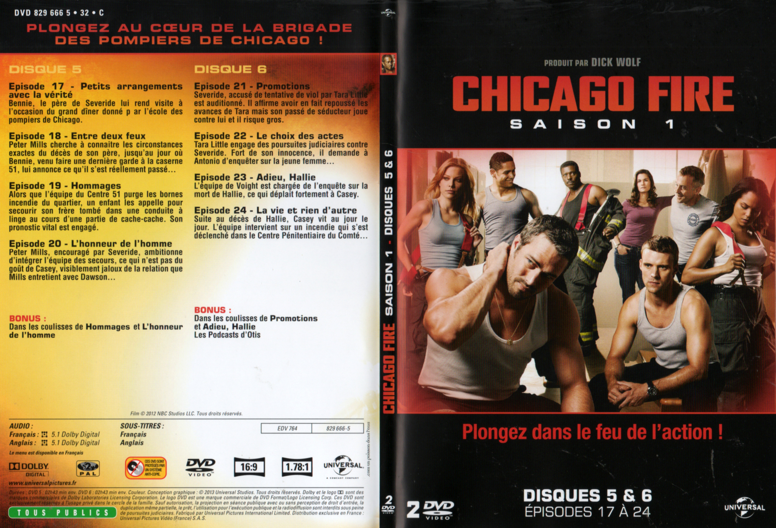 Jaquette DVD Chicago Fire Saison 1 DVD 3