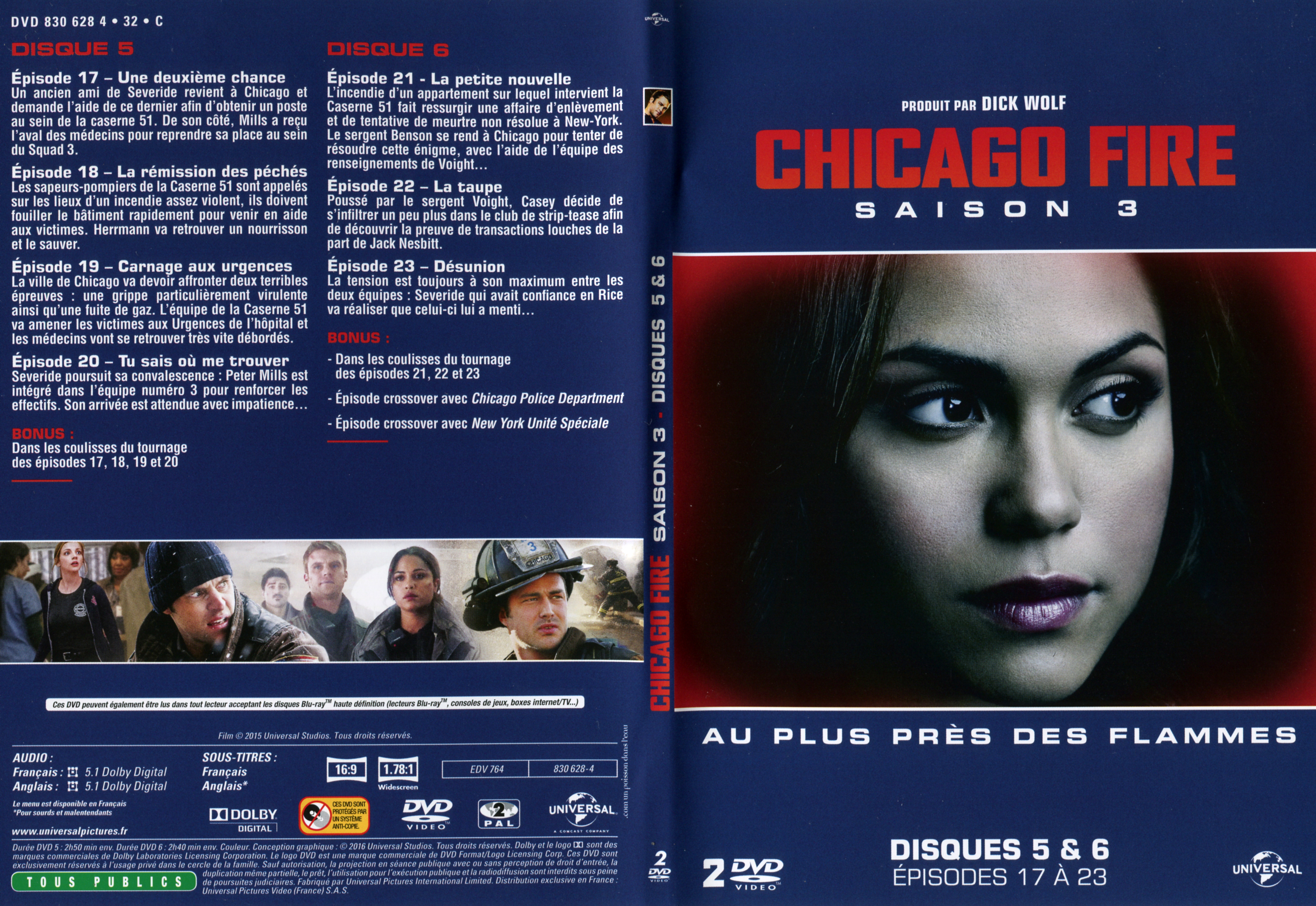 Jaquette DVD Chicago Fire Saison 3 DVD 3