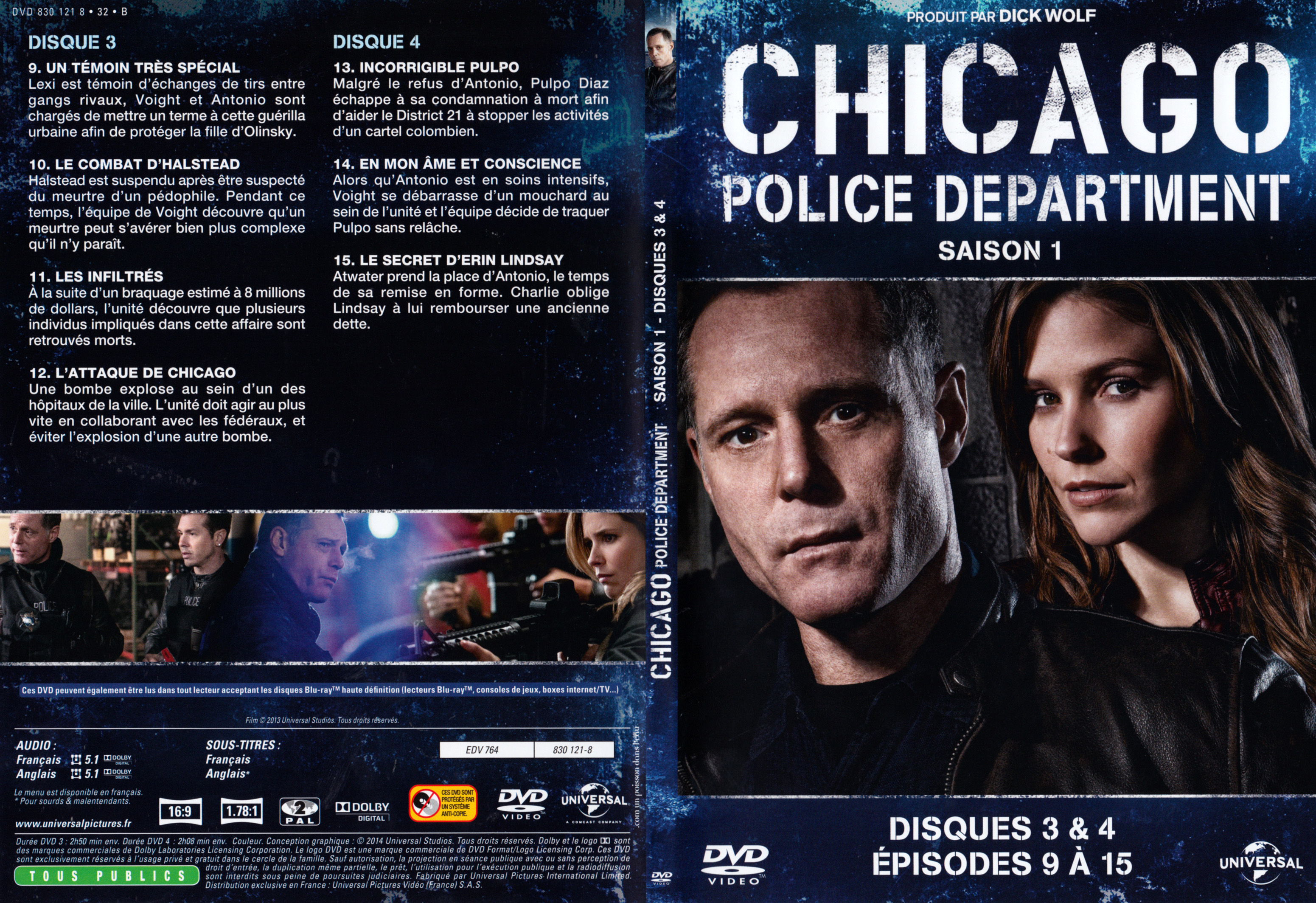 Jaquette DVD Chicago Police Department Saison 1 DISC 2