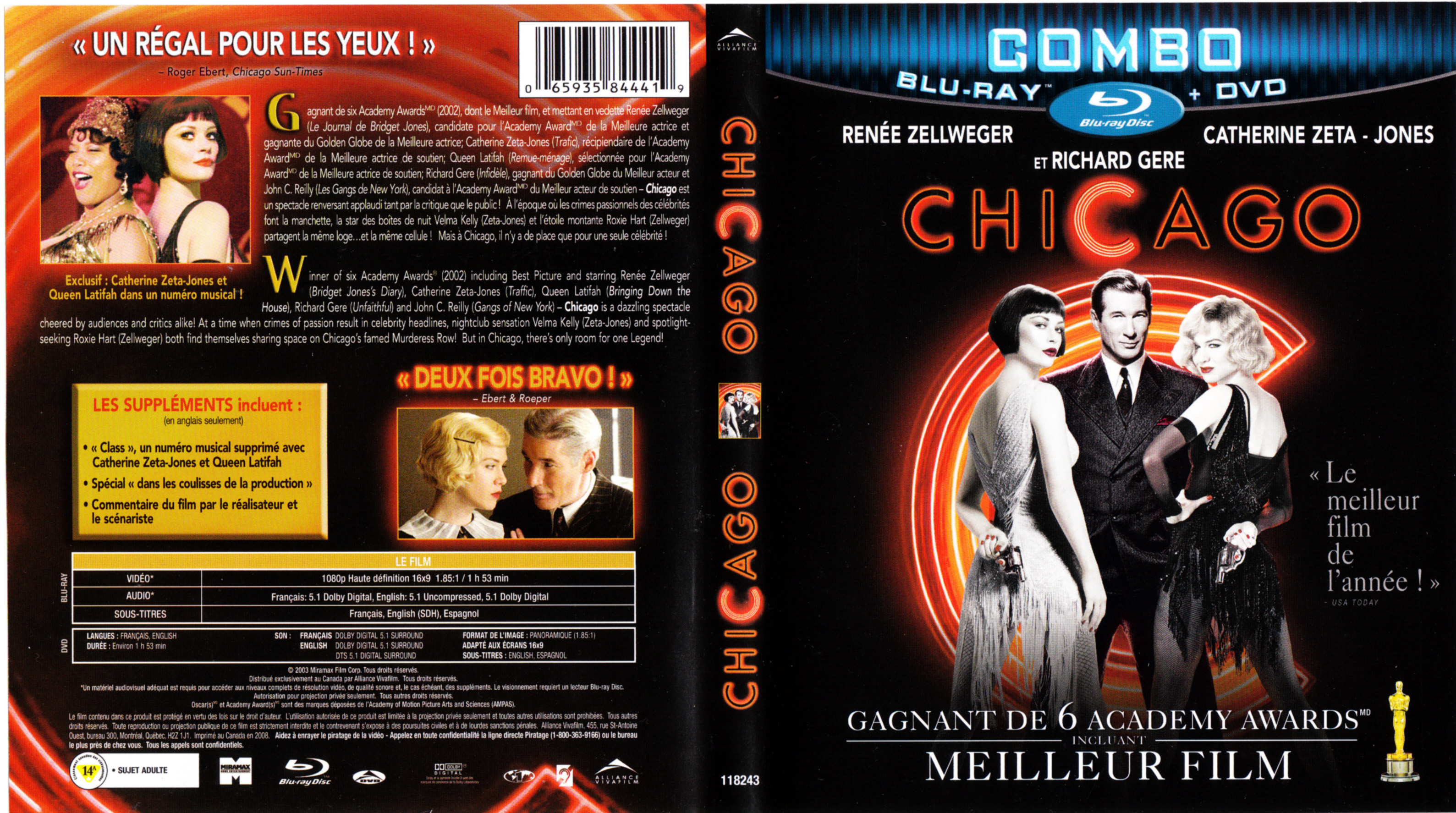 Jaquette DVD Chicago (BLU-RAY)