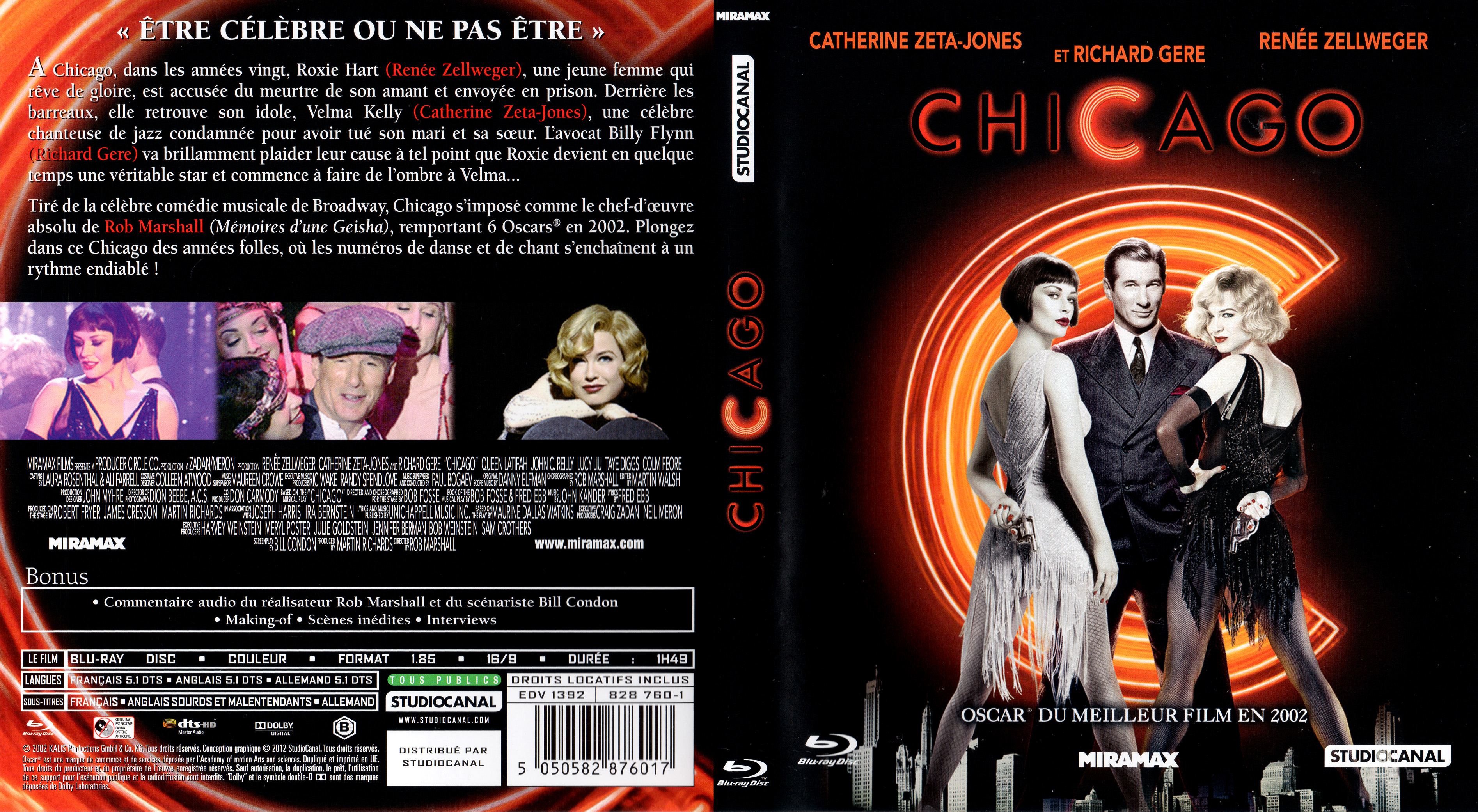 Jaquette DVD Chicago (BLU-RAY) v2