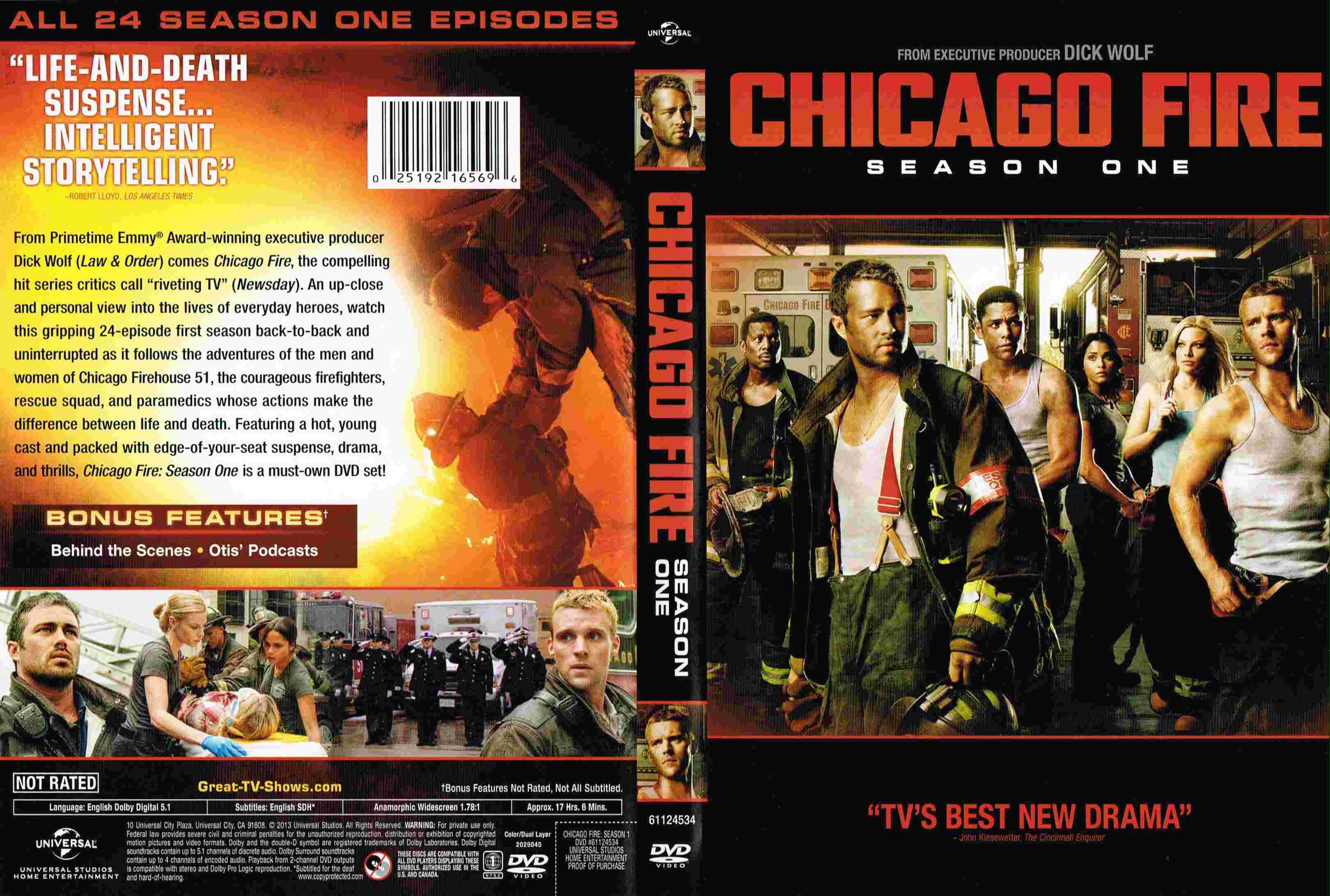 Jaquette DVD Chicago fire saison 1 zone 1