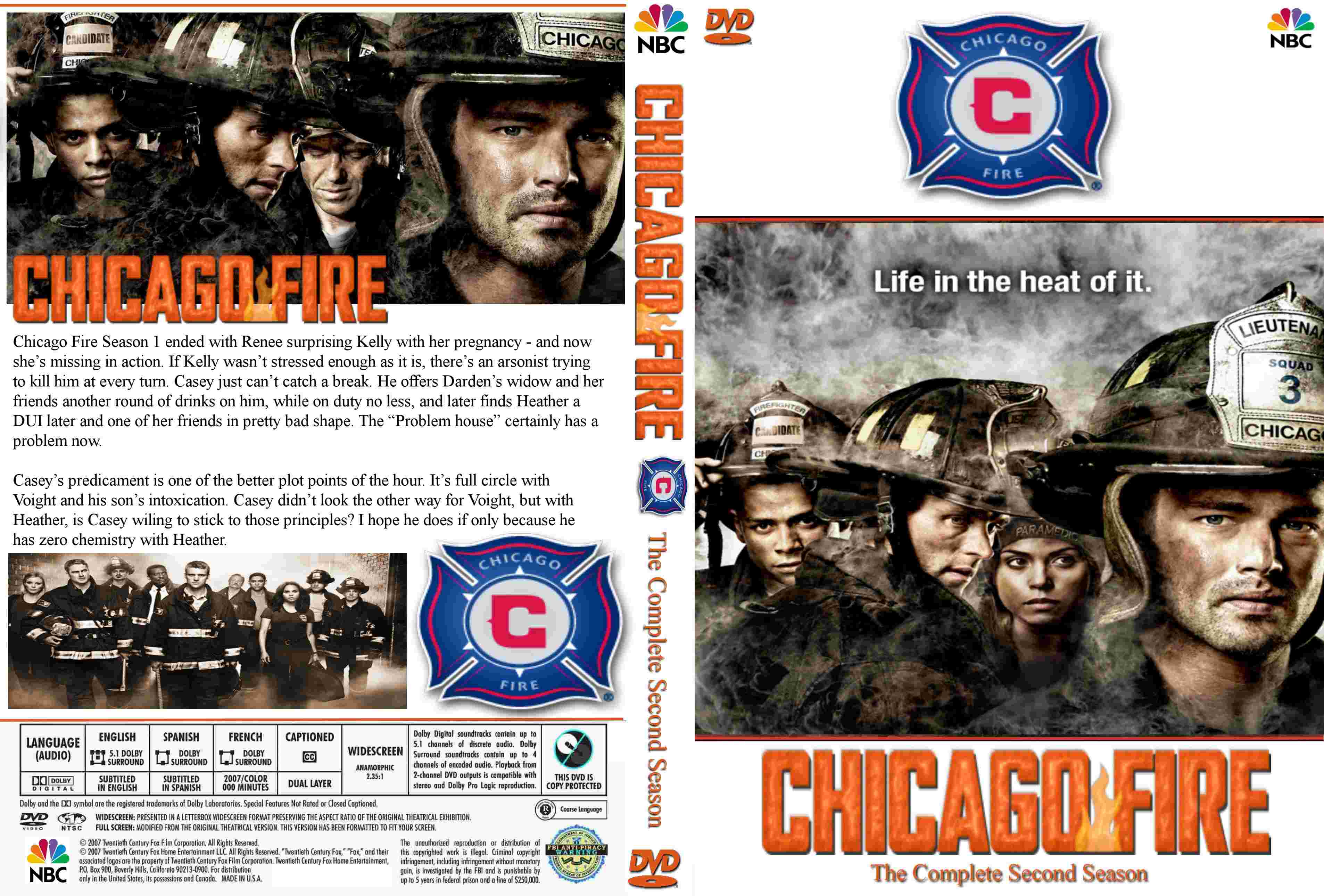 Jaquette DVD Chicago fire saison 2 zone 1