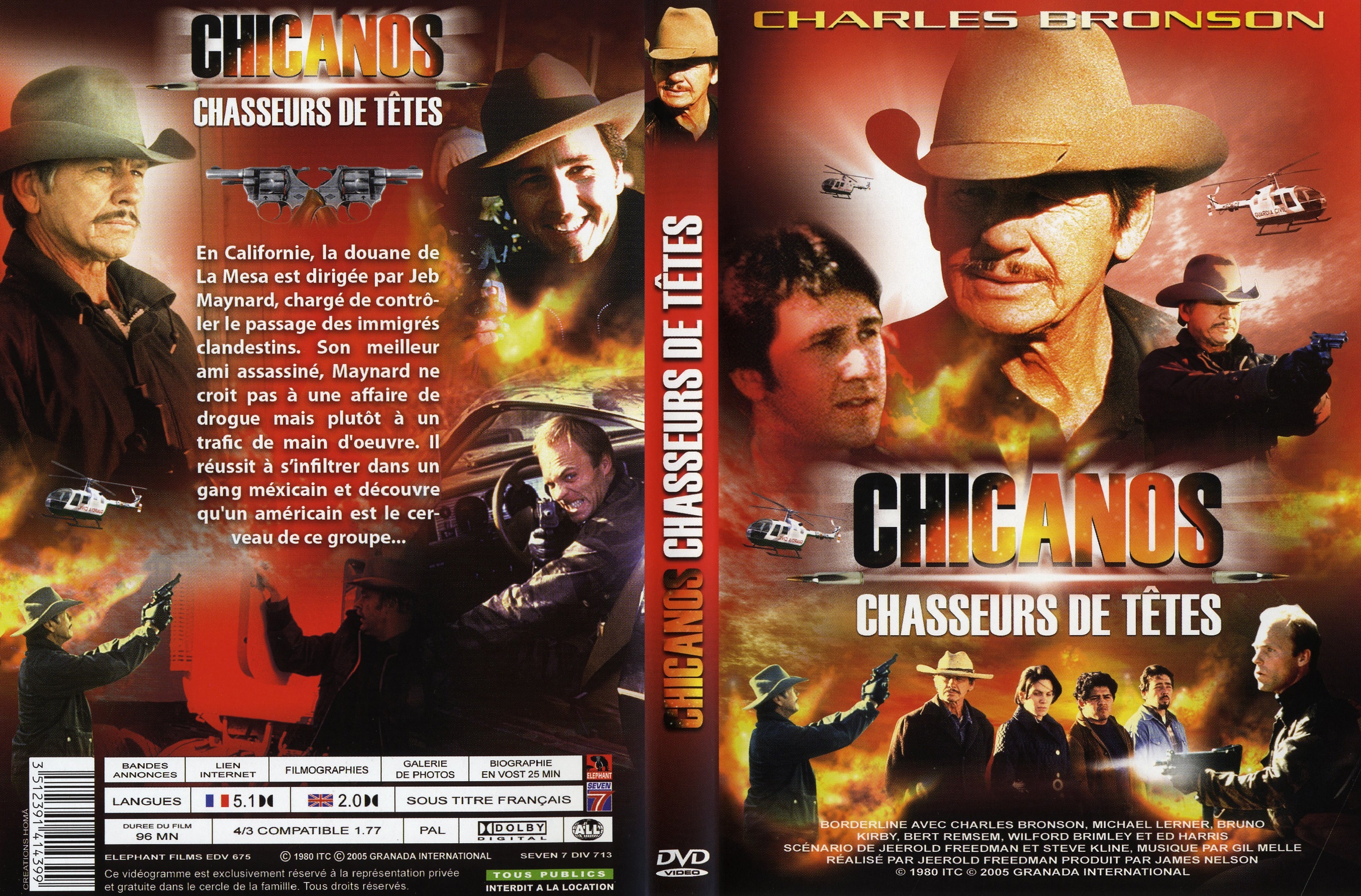 Jaquette DVD Chicanos chasseur de tetes