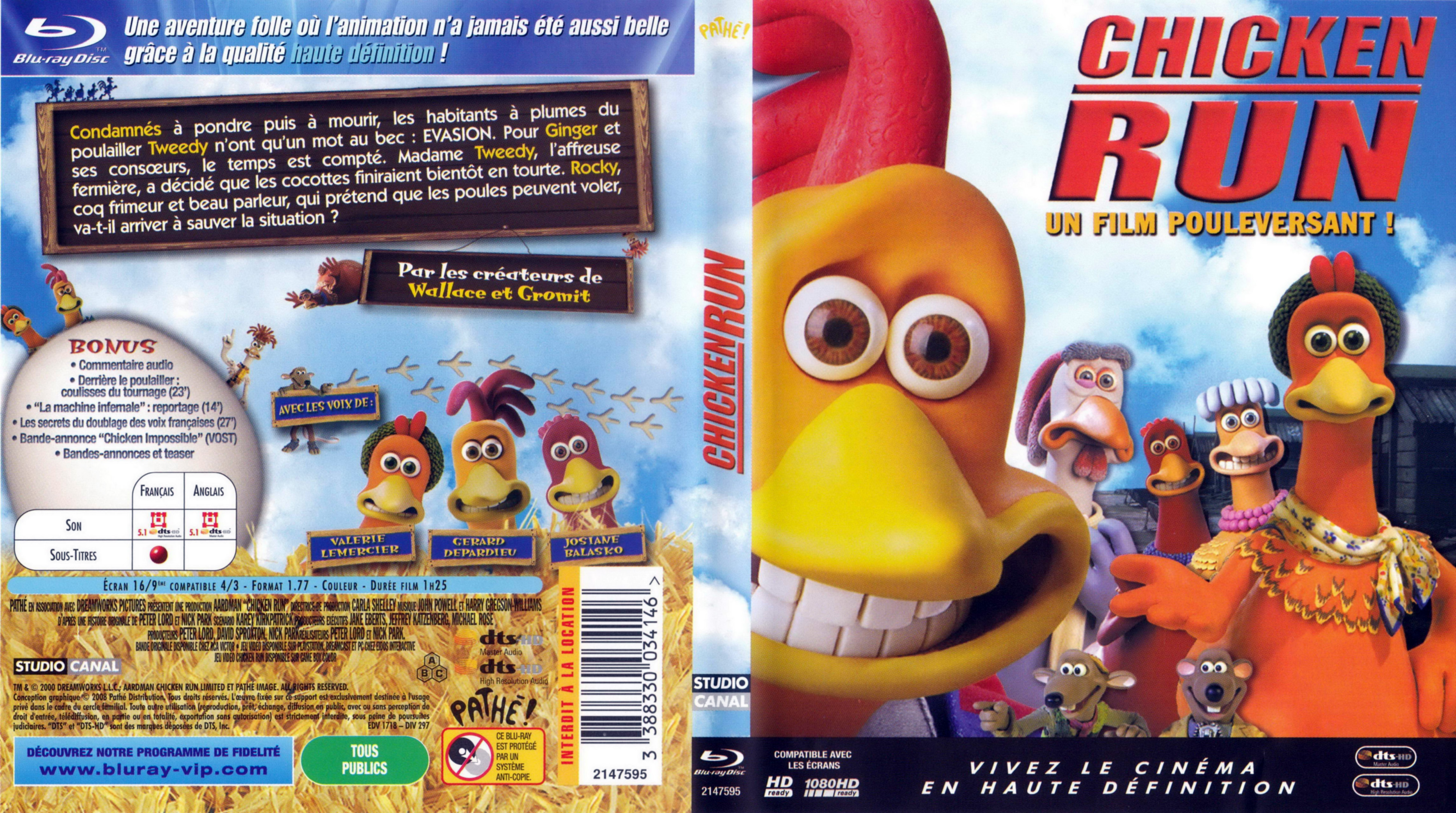 Jaquette DVD Chicken Run (BLU-RAY)