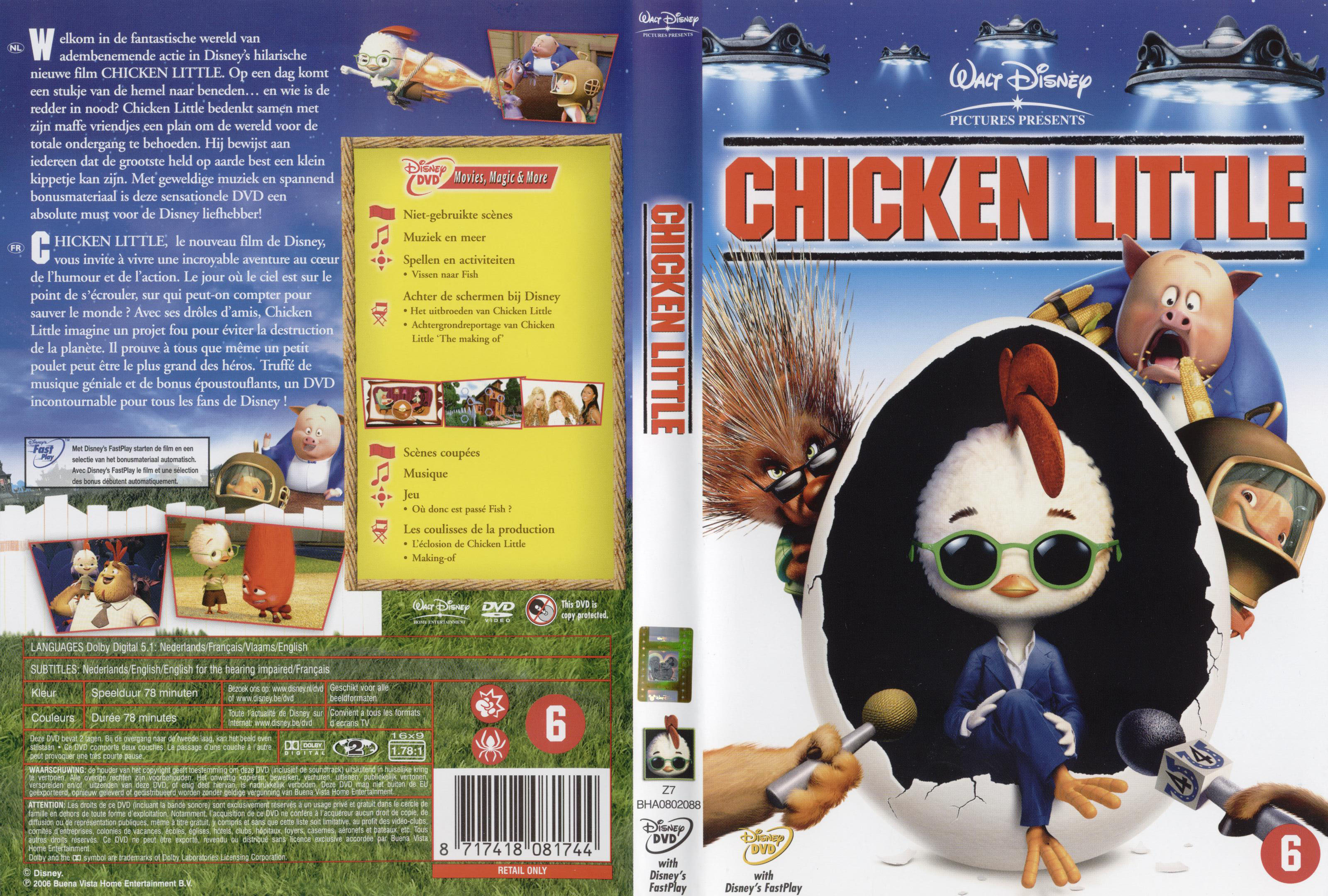 Jaquette DVD Chicken little v2
