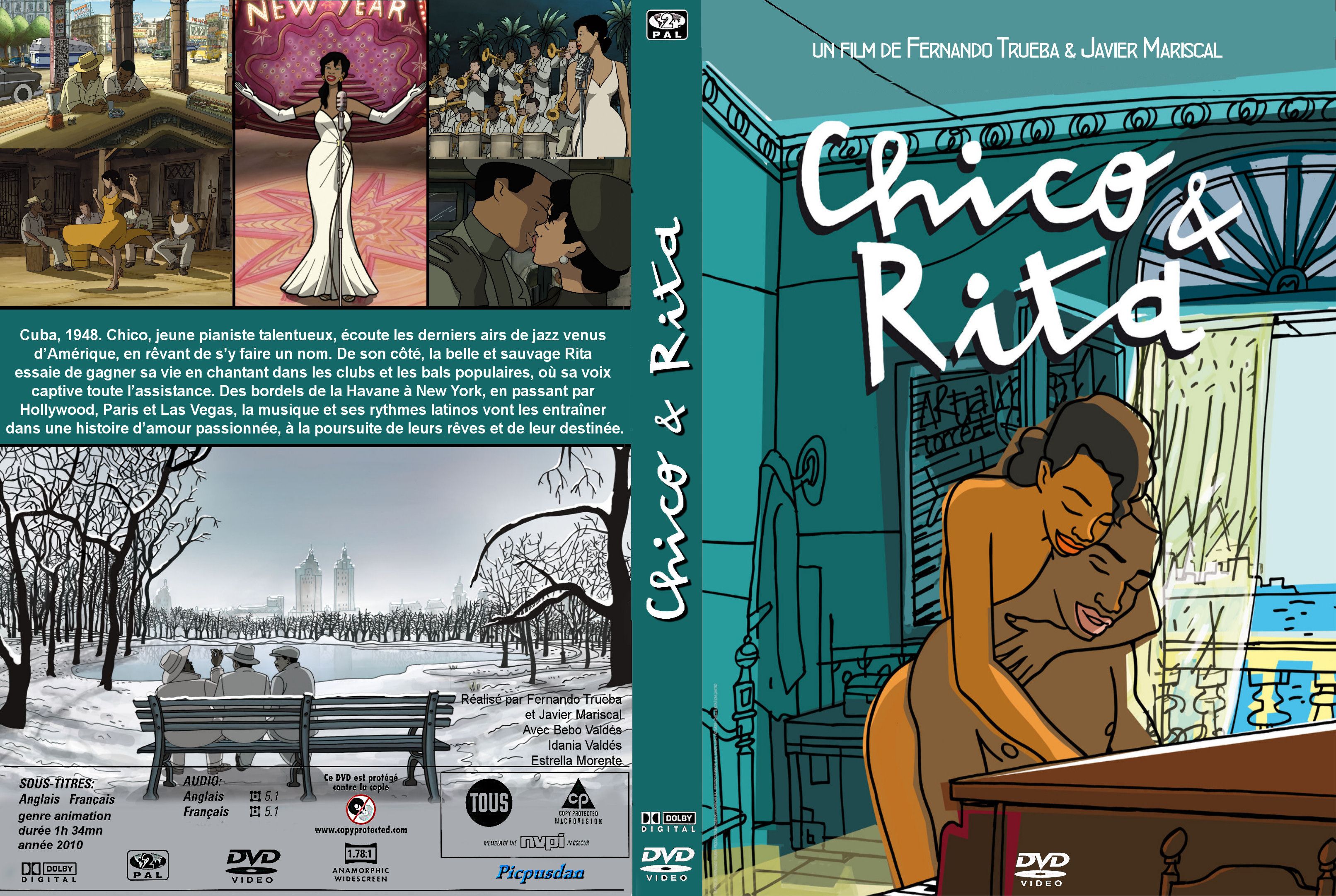 Jaquette DVD Chico & Rita custom