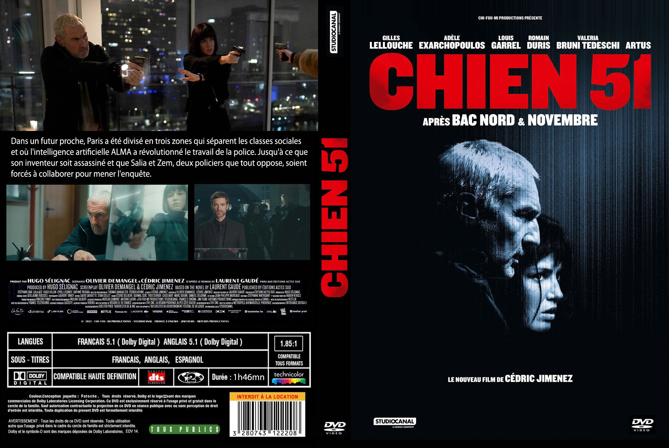 Jaquette DVD Chien 51 custom