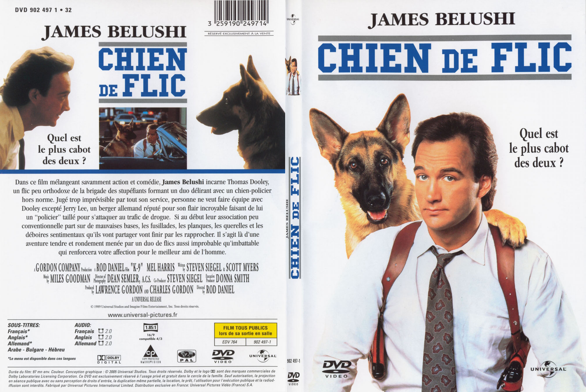 Jaquette DVD Chien de flic - SLIM