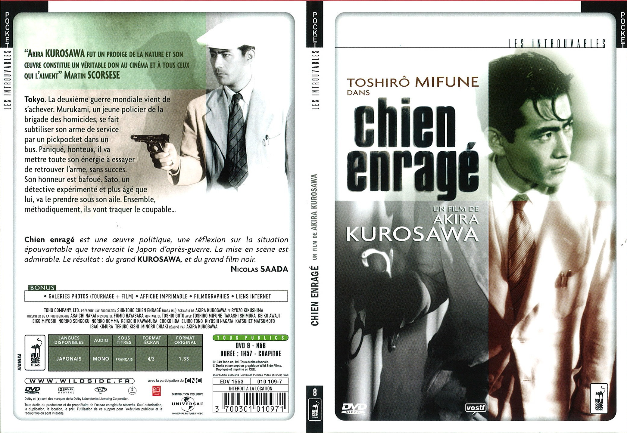 Jaquette DVD Chien enrag