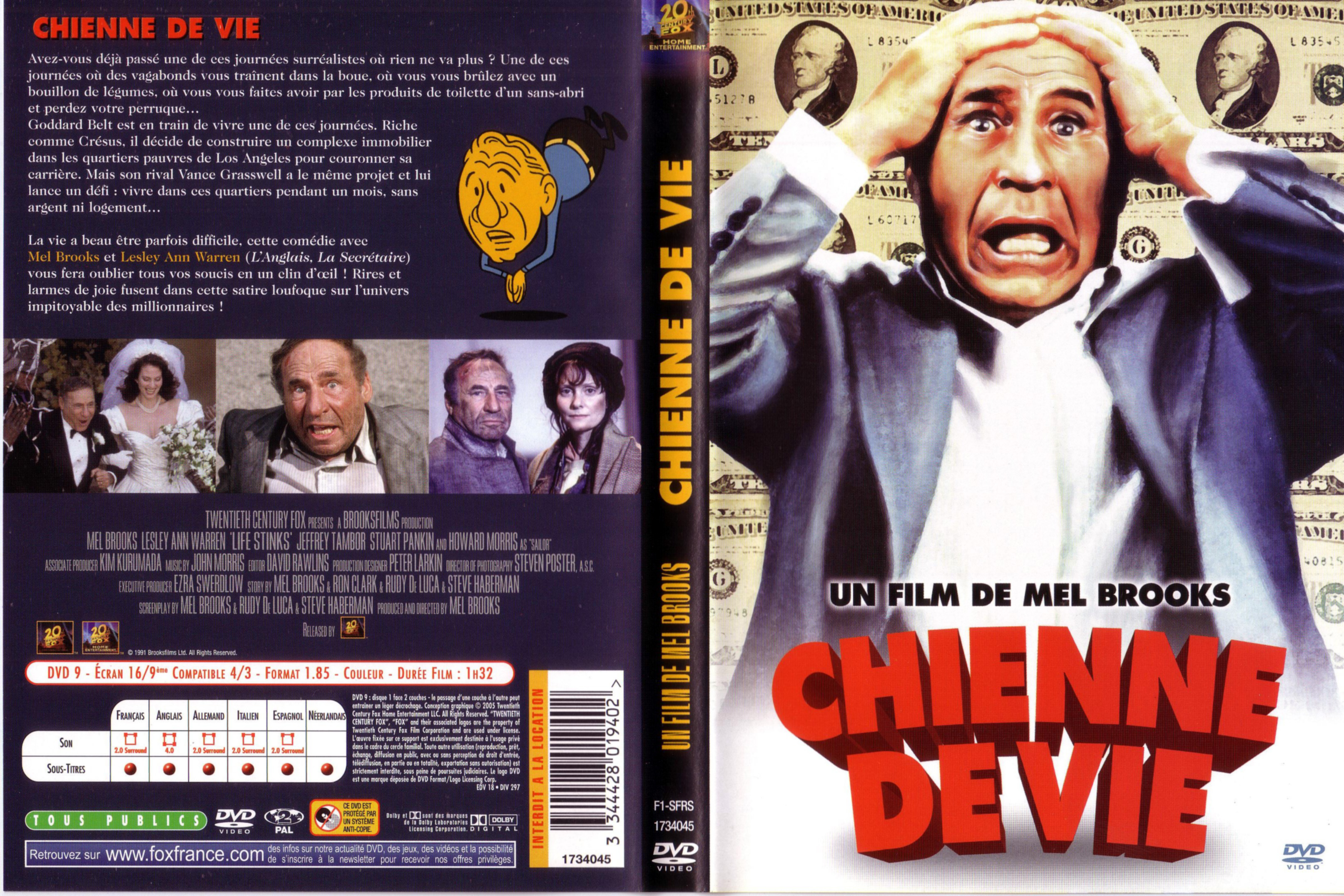 Jaquette DVD Chienne de vie v2