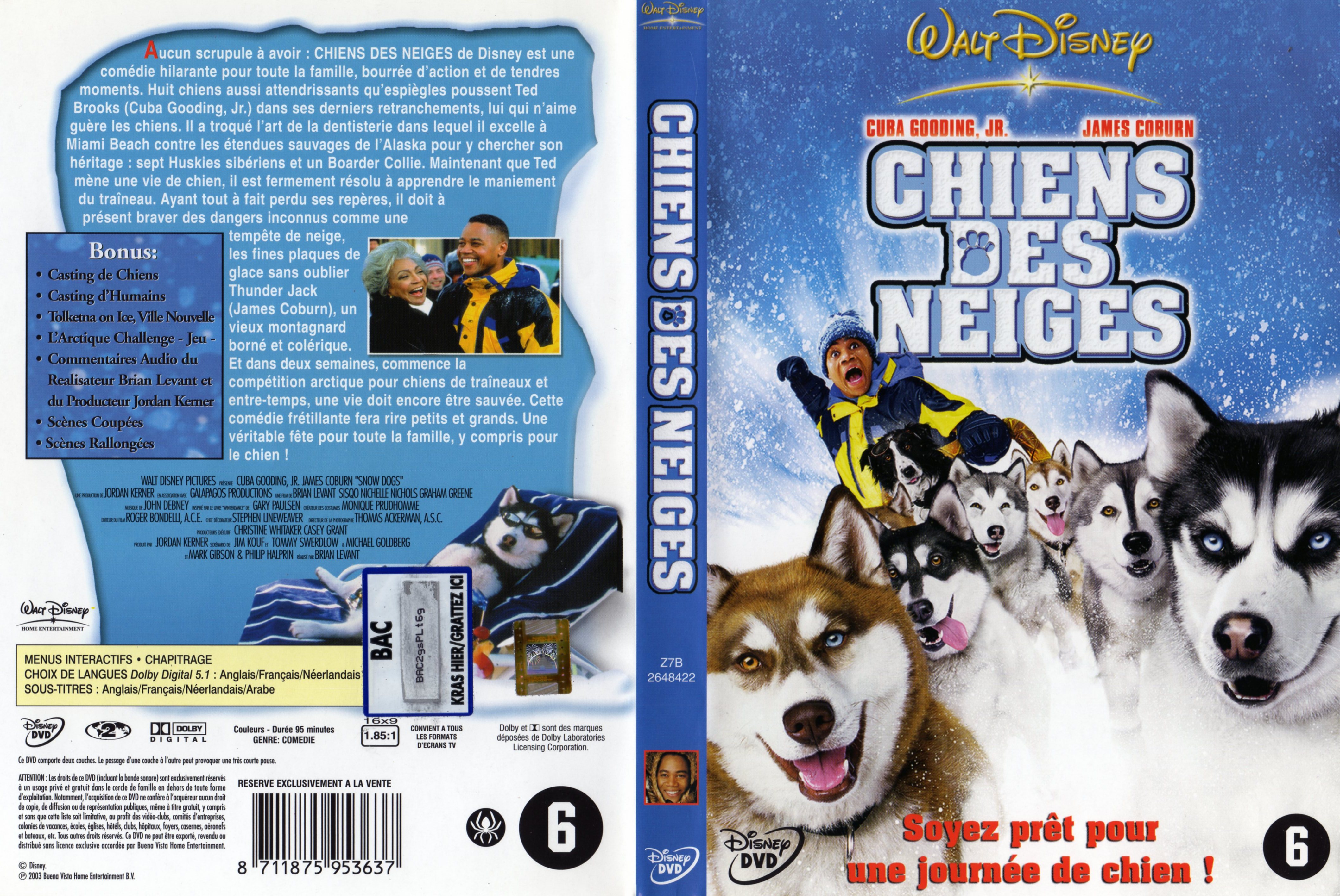 Jaquette DVD Chiens des neiges v2