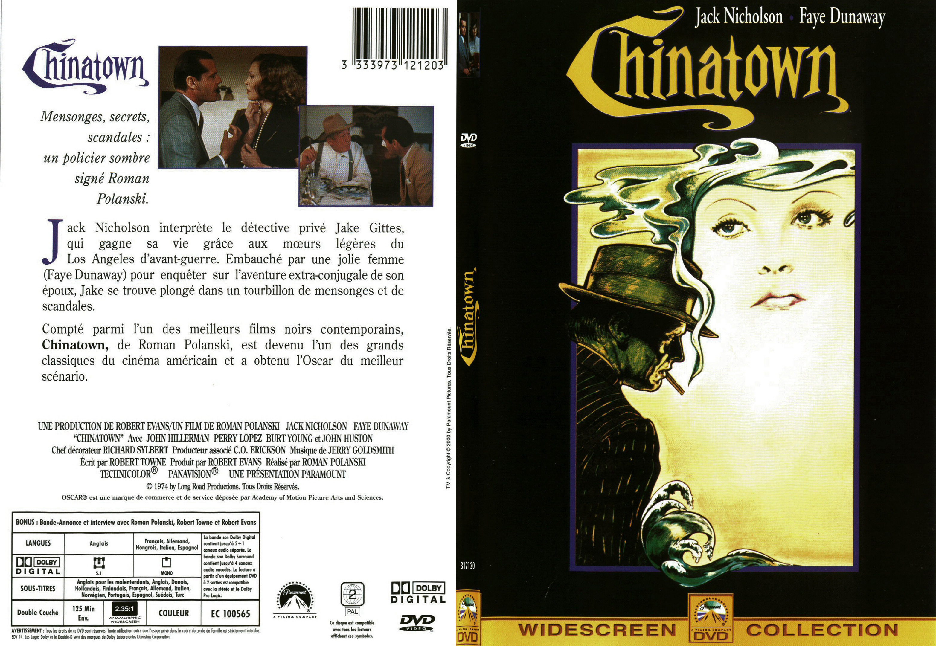 Jaquette DVD Chinatown - SLIM