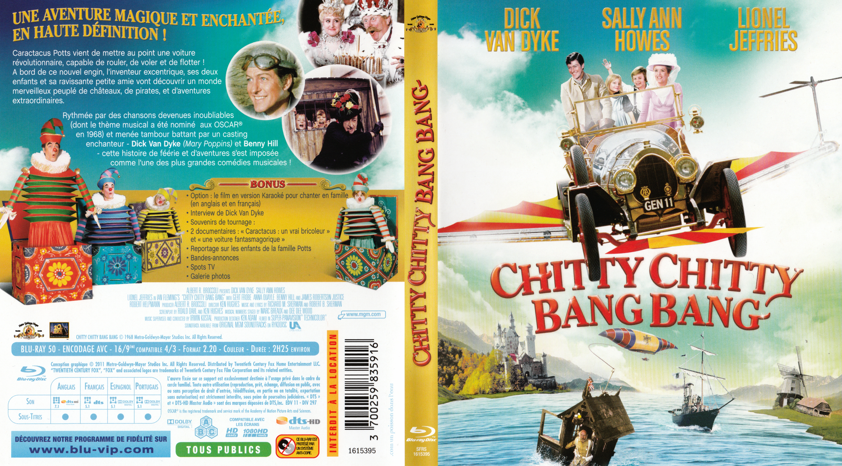 Jaquette DVD Chitty chitty bang bang (BLU-RAY) v2