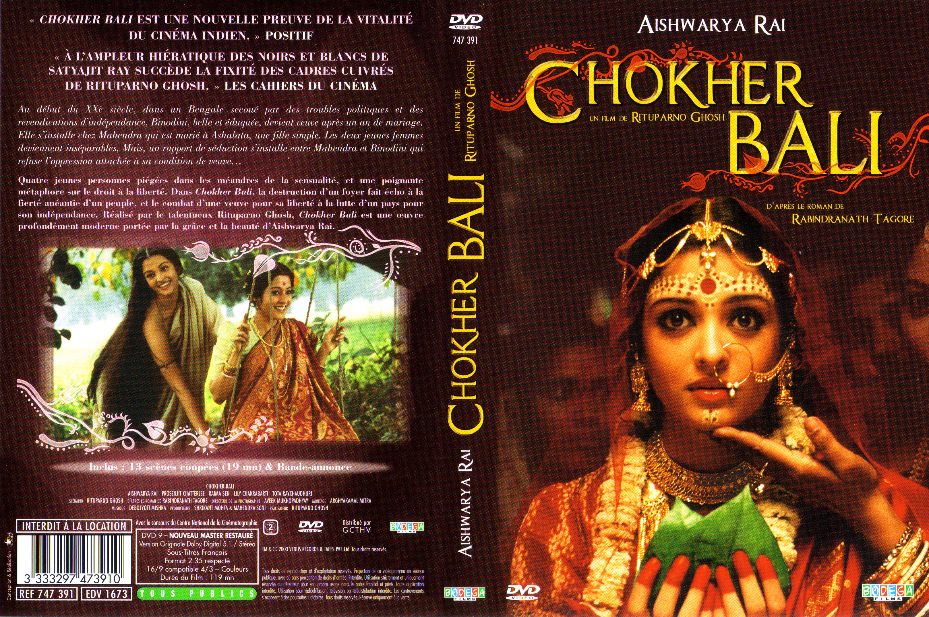 Jaquette DVD Chokher Bali