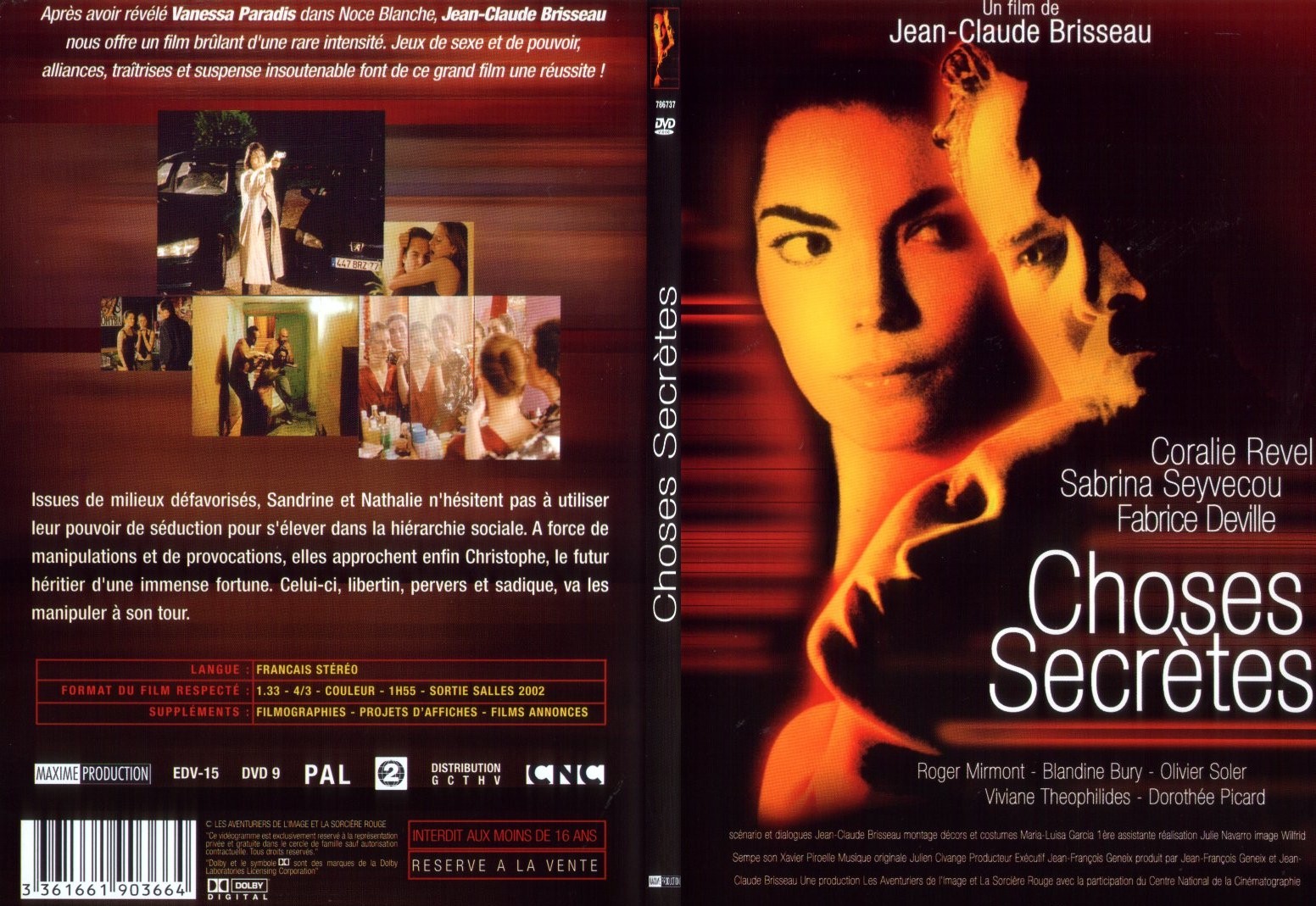 Jaquette DVD Choses secrtes - SLIM