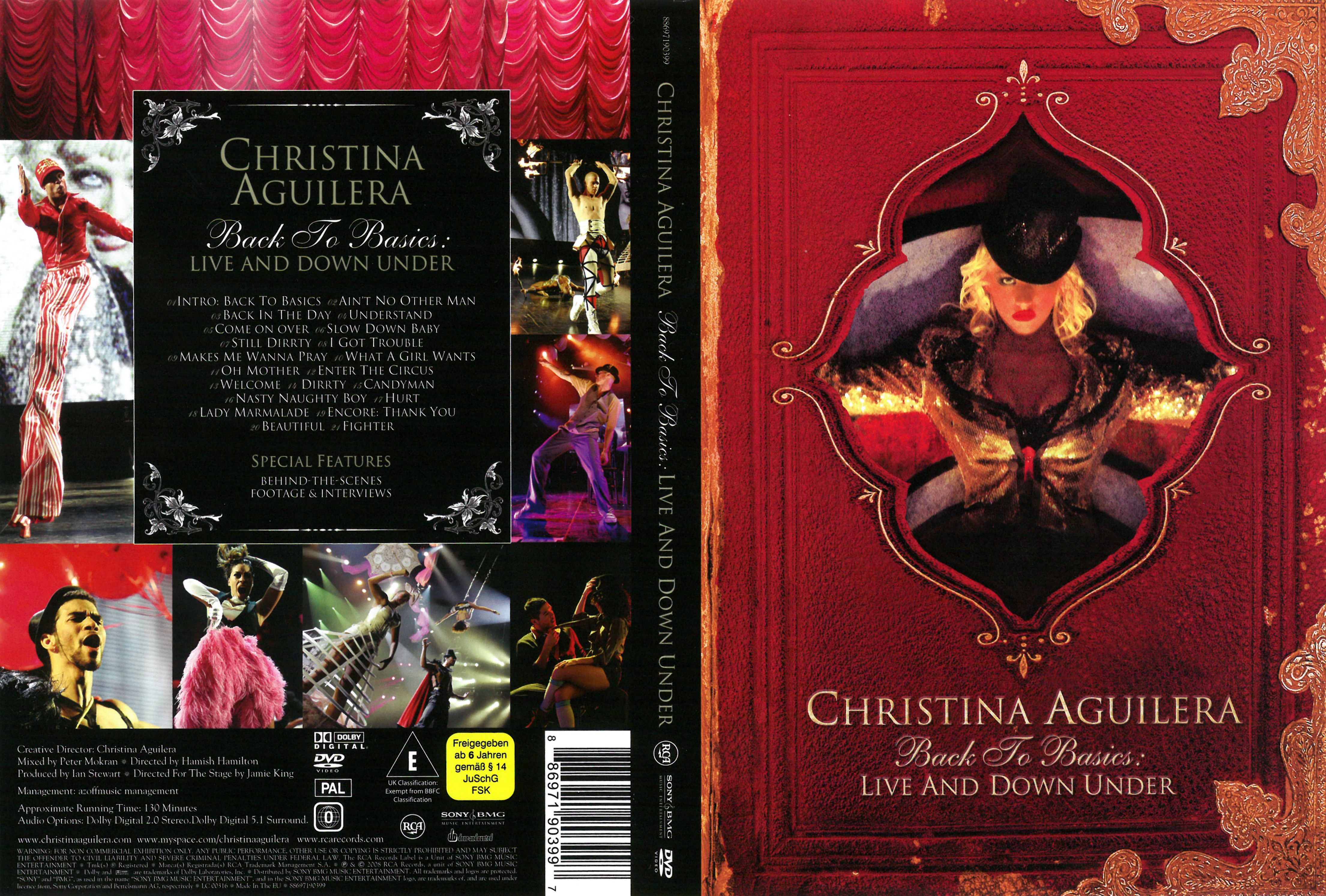 Jaquette DVD Christina Aguilera Back to basics