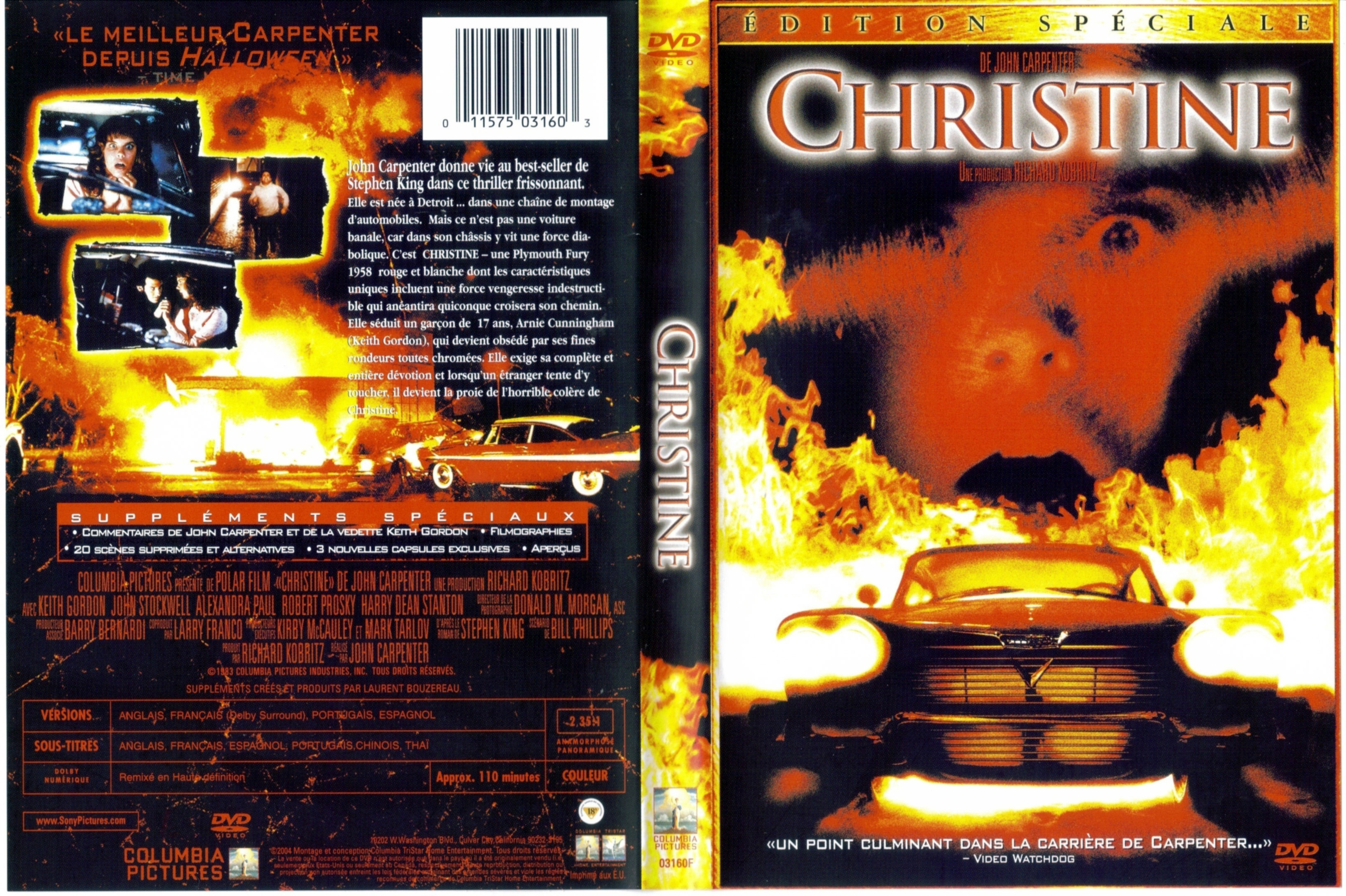 Jaquette DVD Christine (Canadienne)