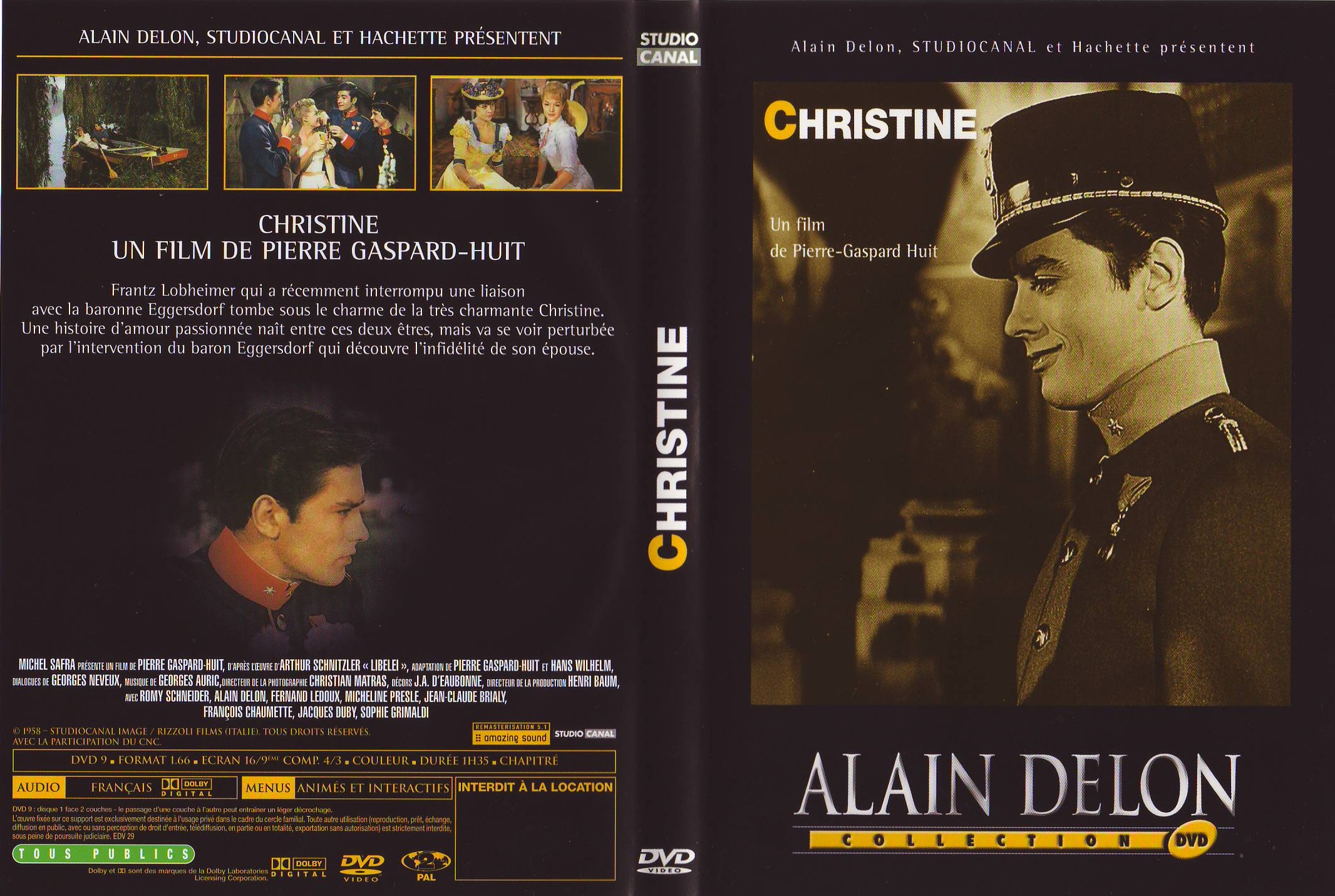 Jaquette DVD Christine (Romy Schneider) v2