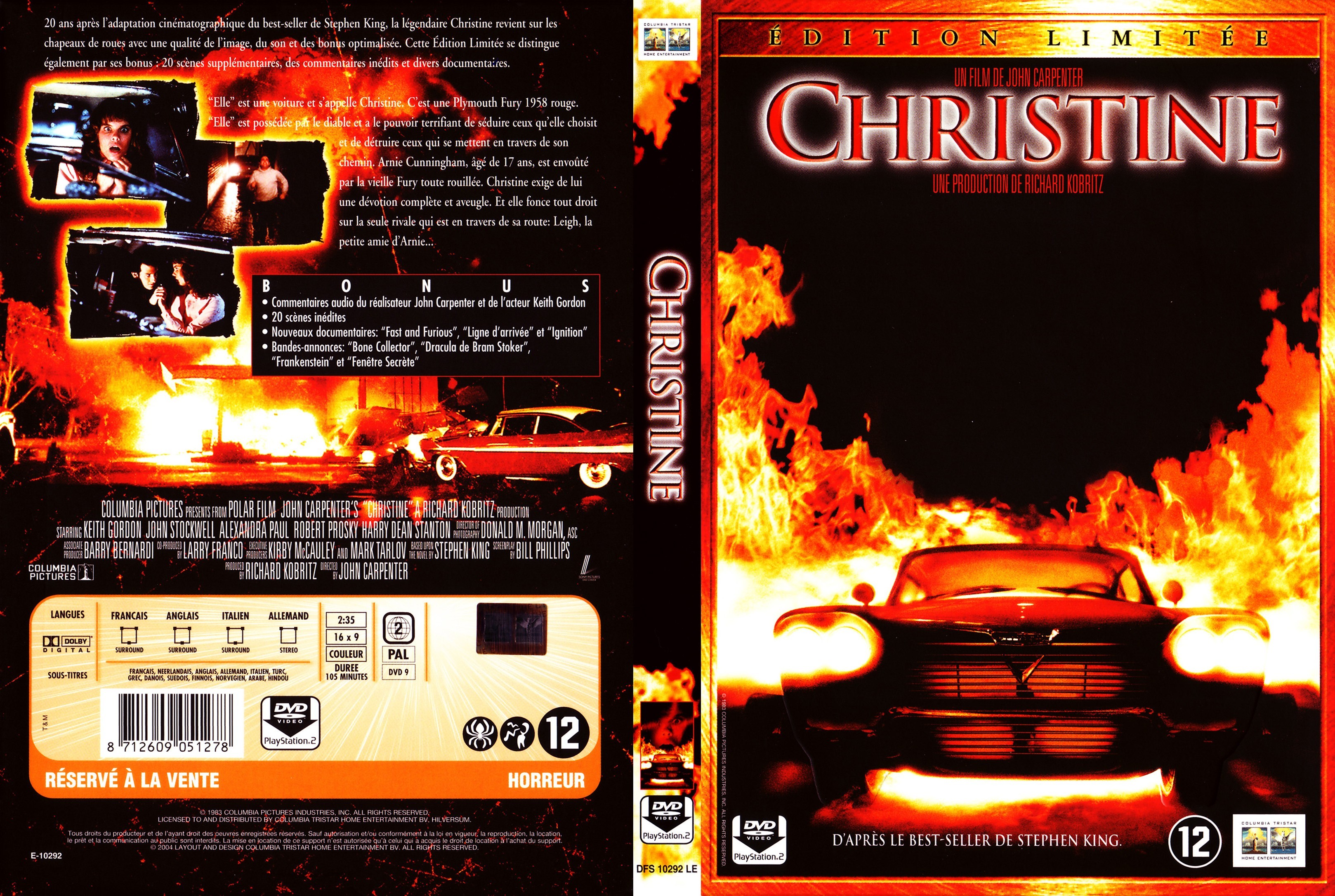 Jaquette DVD Christine v2