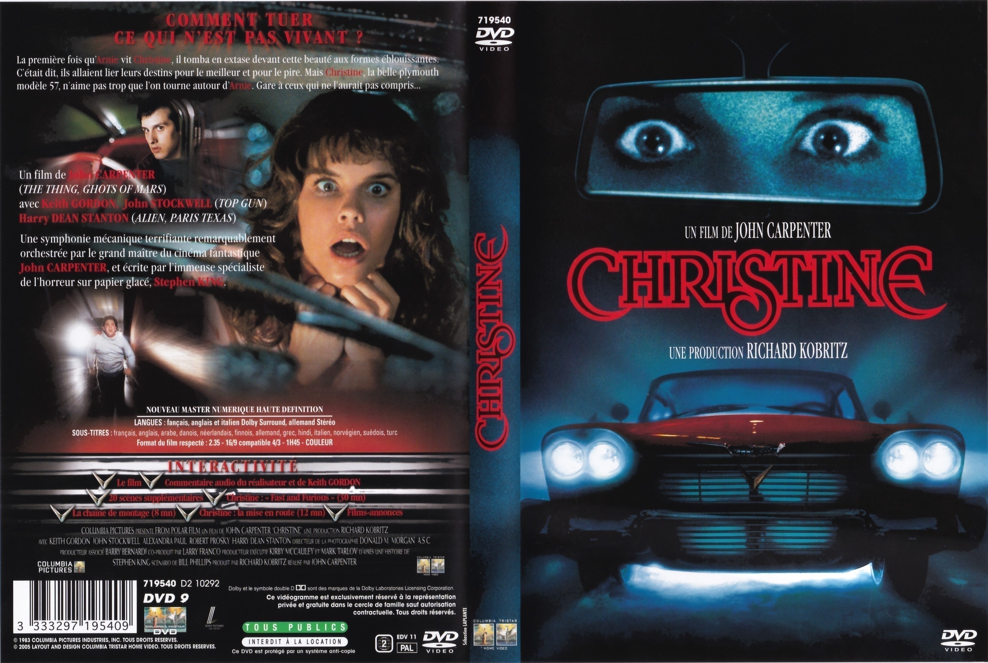 Jaquette DVD Christine v4