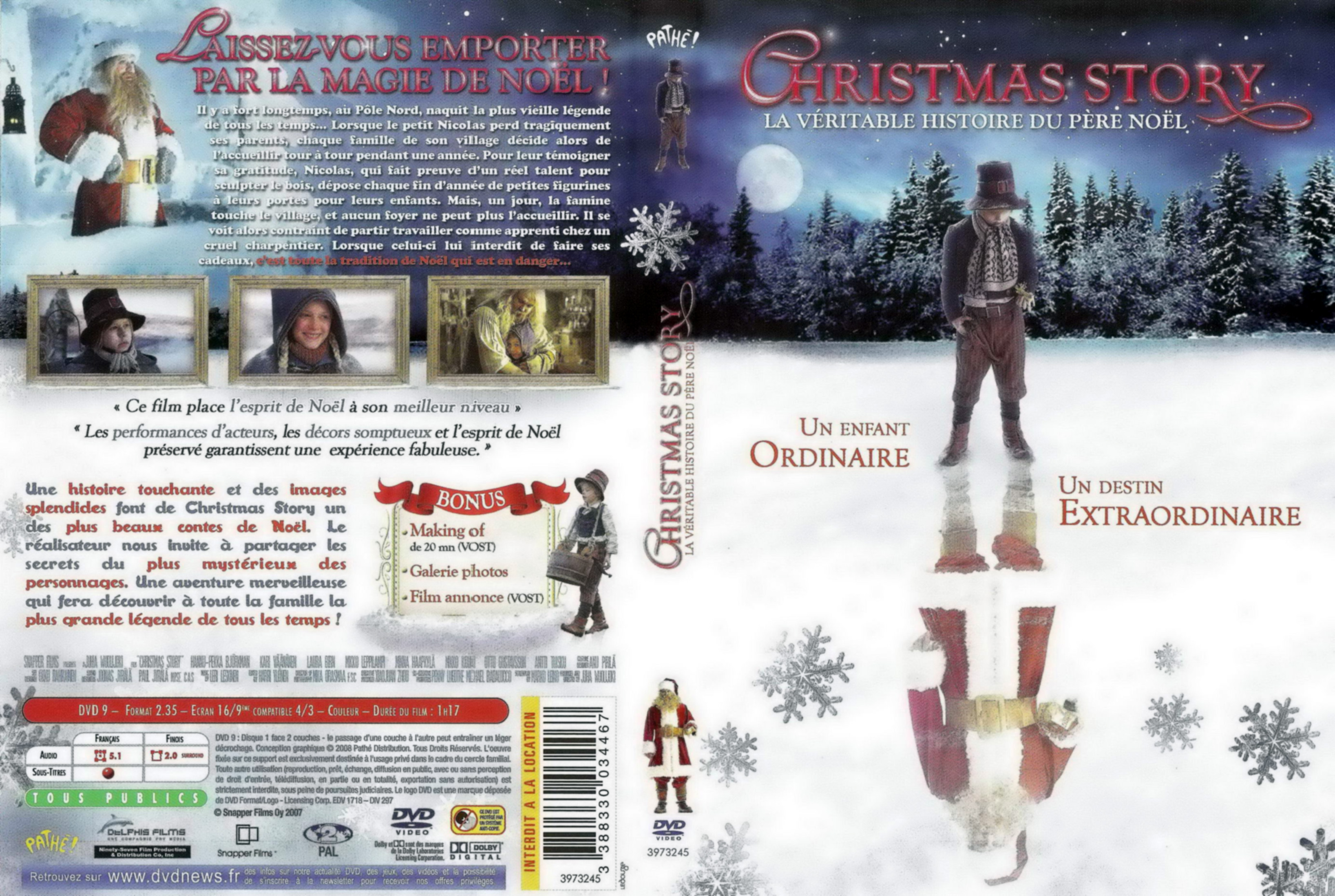 Jaquette DVD Christmas story la vritable histoire du pre noel