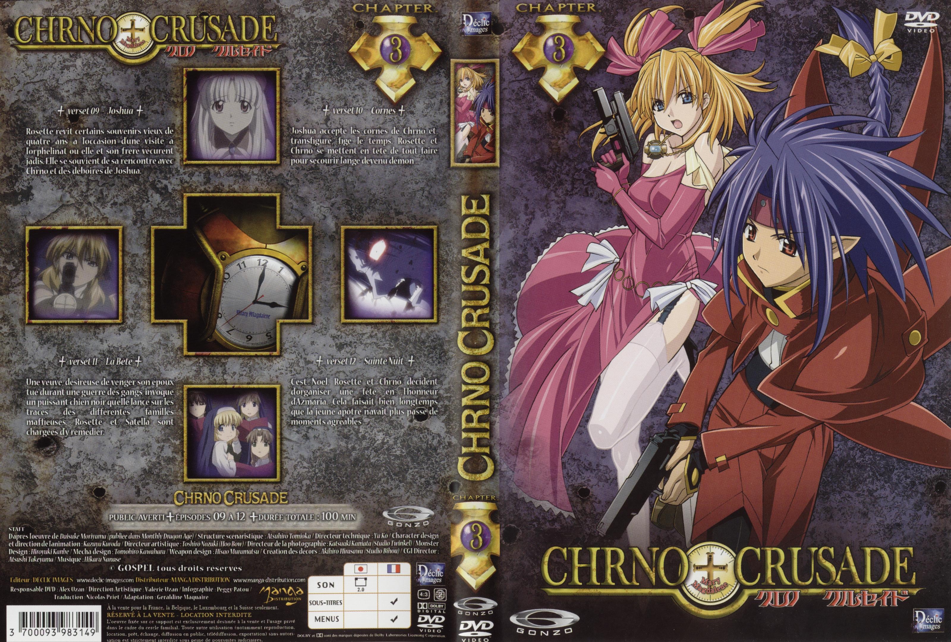 Jaquette DVD Chrno Crusade vol 3