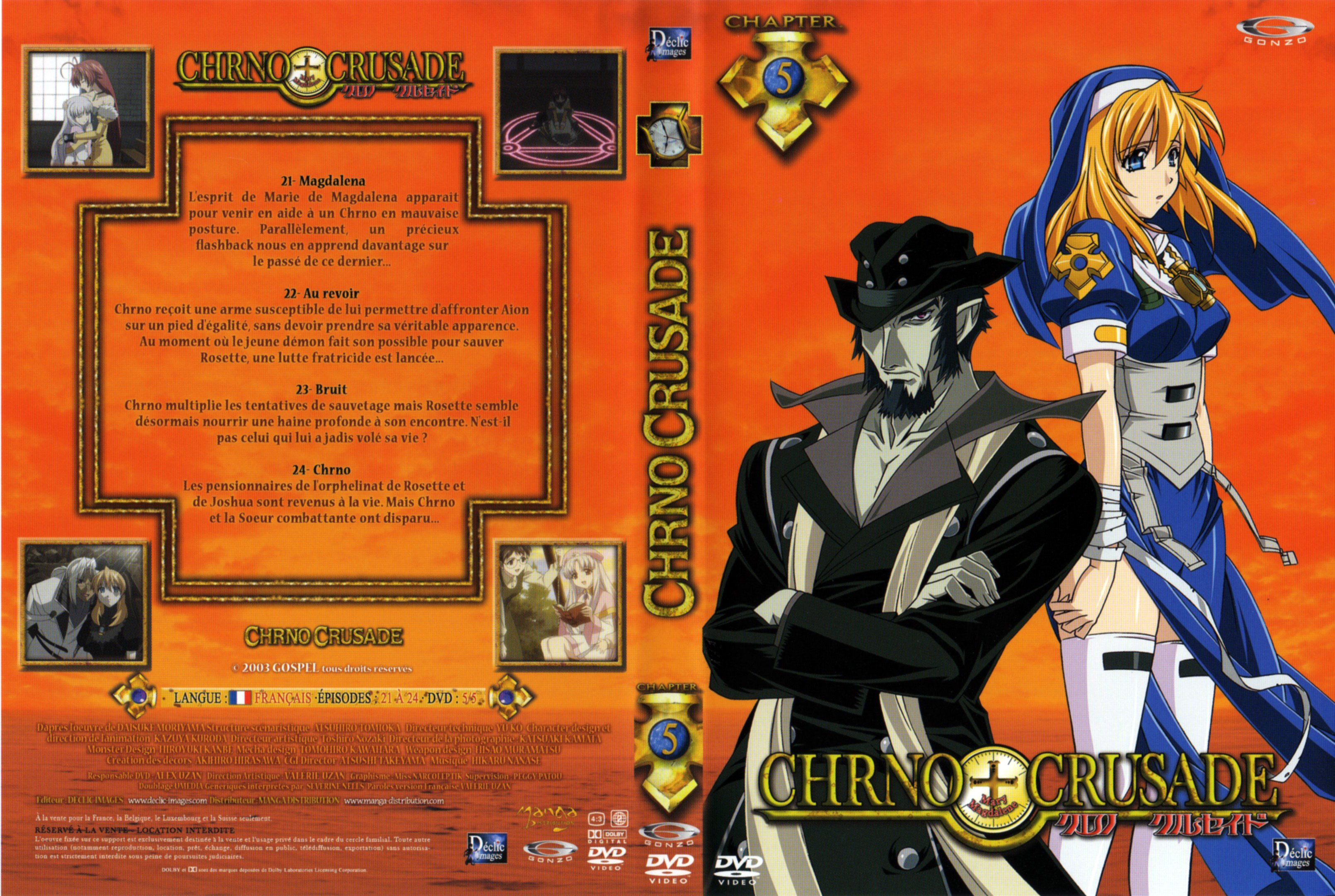 Jaquette DVD Chrno Crusade vol 5 v2