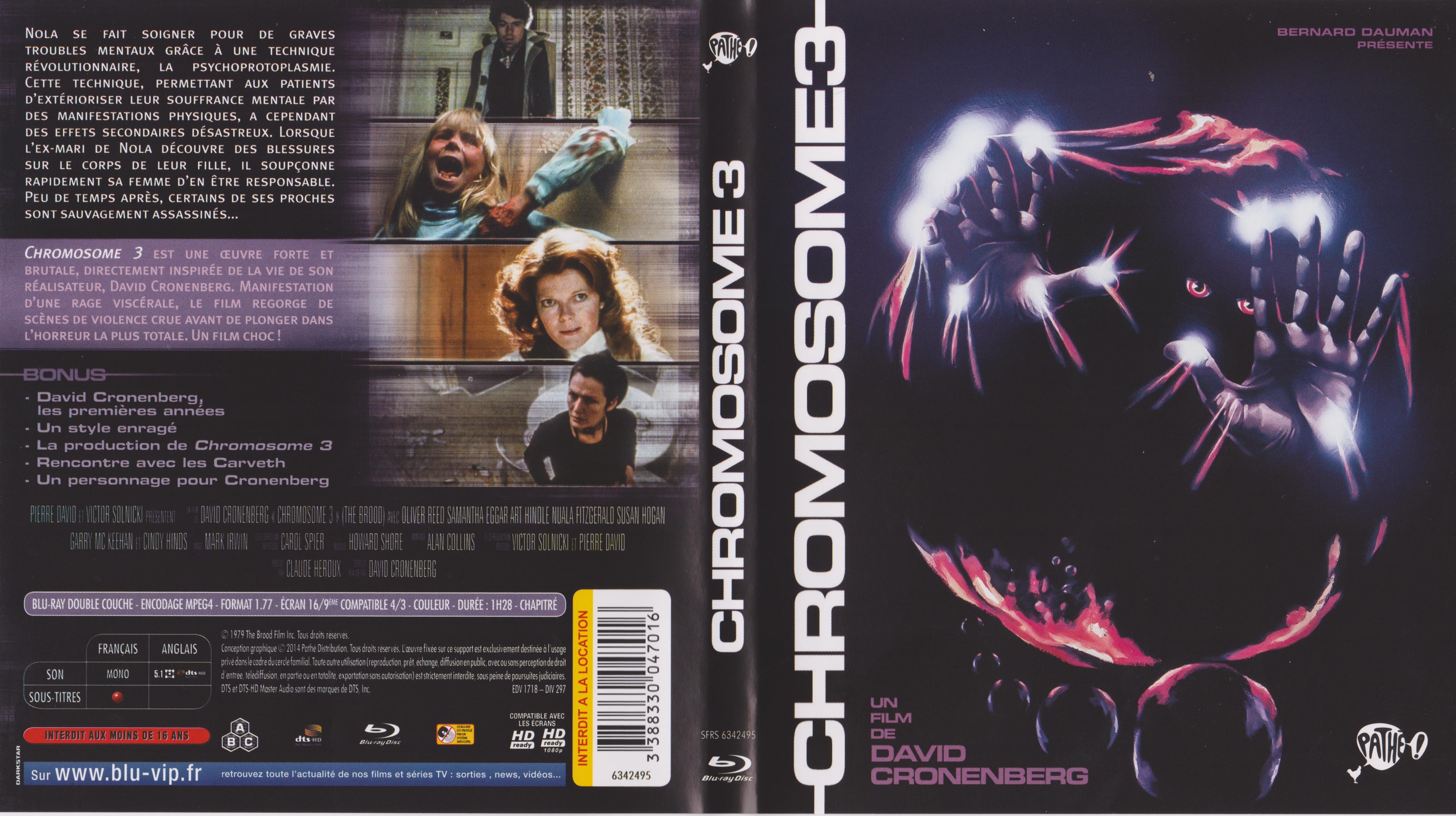 Jaquette DVD Chromosome 3 (BLU-RAY)