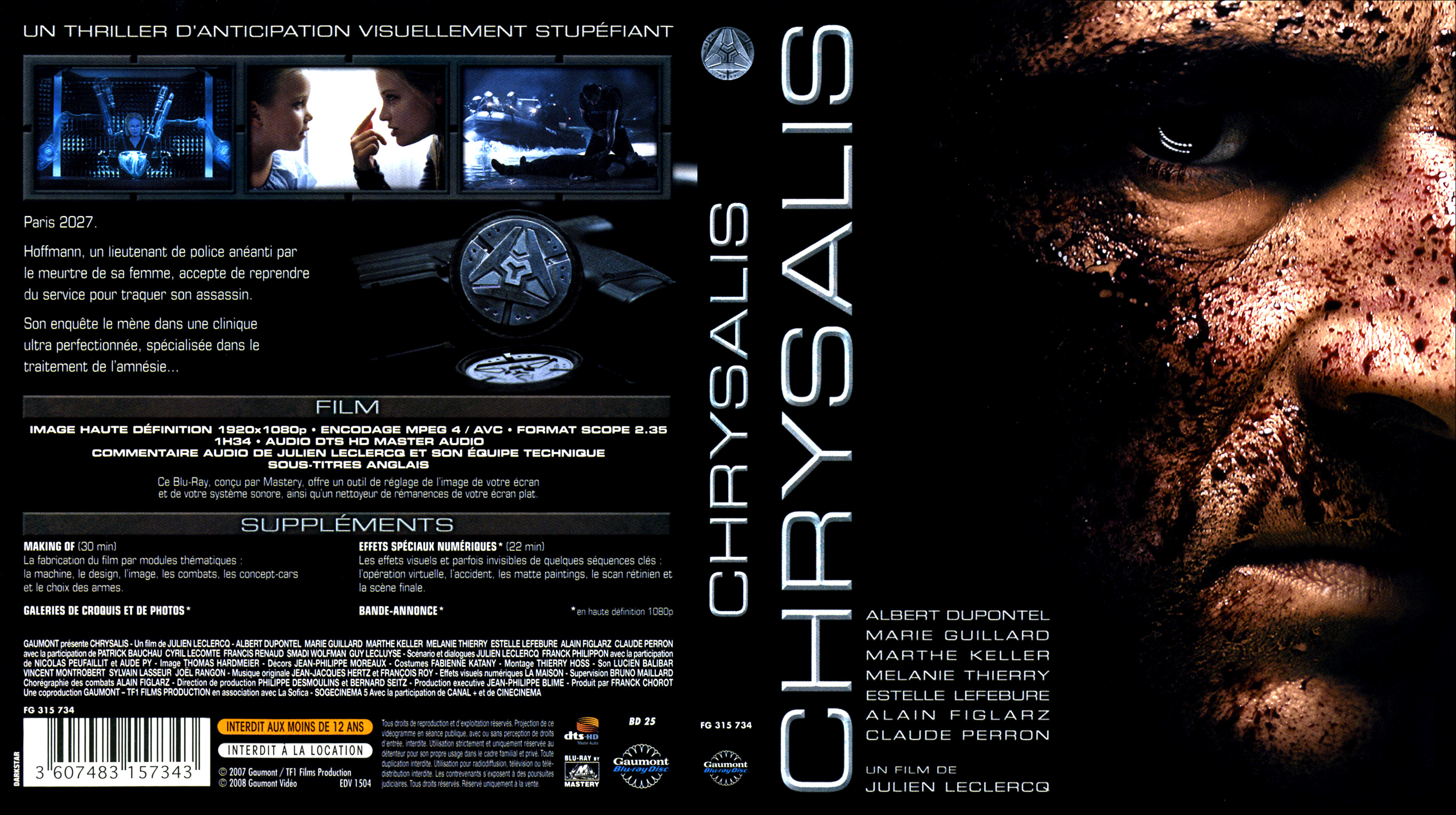 Jaquette DVD Chrysalis (BLU-RAY)