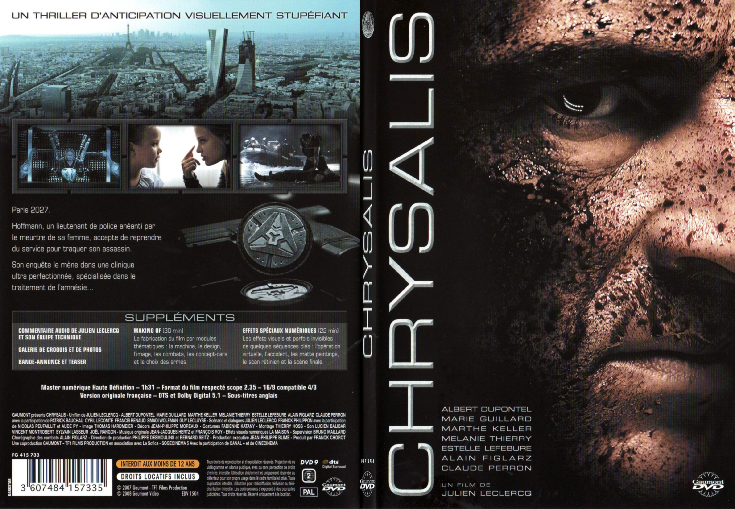 Jaquette DVD Chrysalis - SLIM