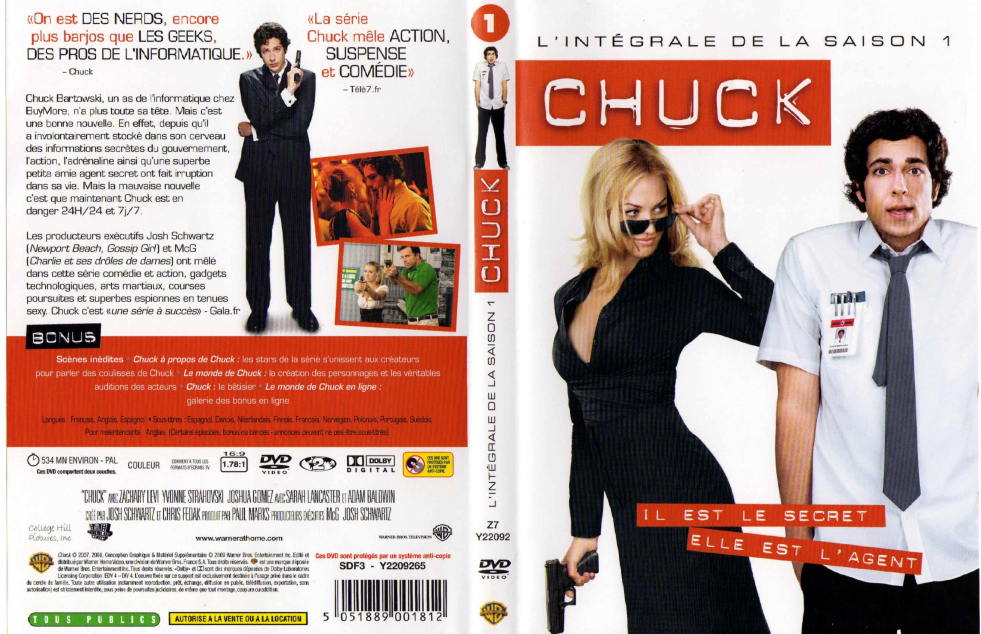 Jaquette DVD Chuck Saison 1