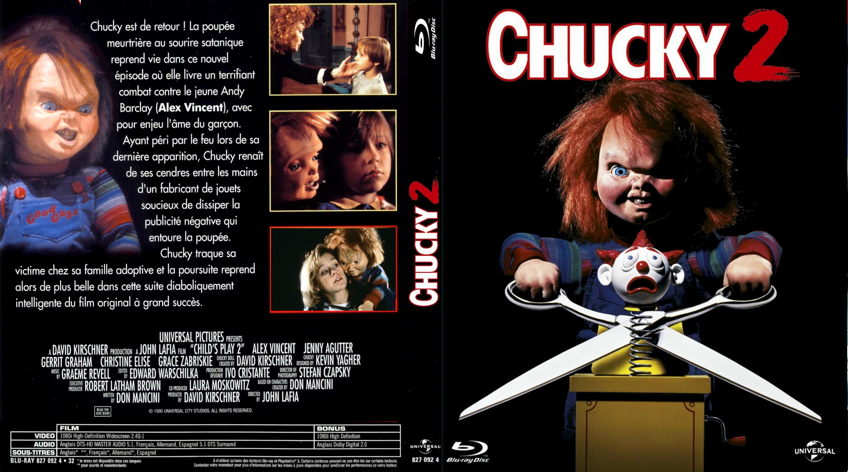 Jaquette DVD Chucky 2 custom (BLU-RAY)