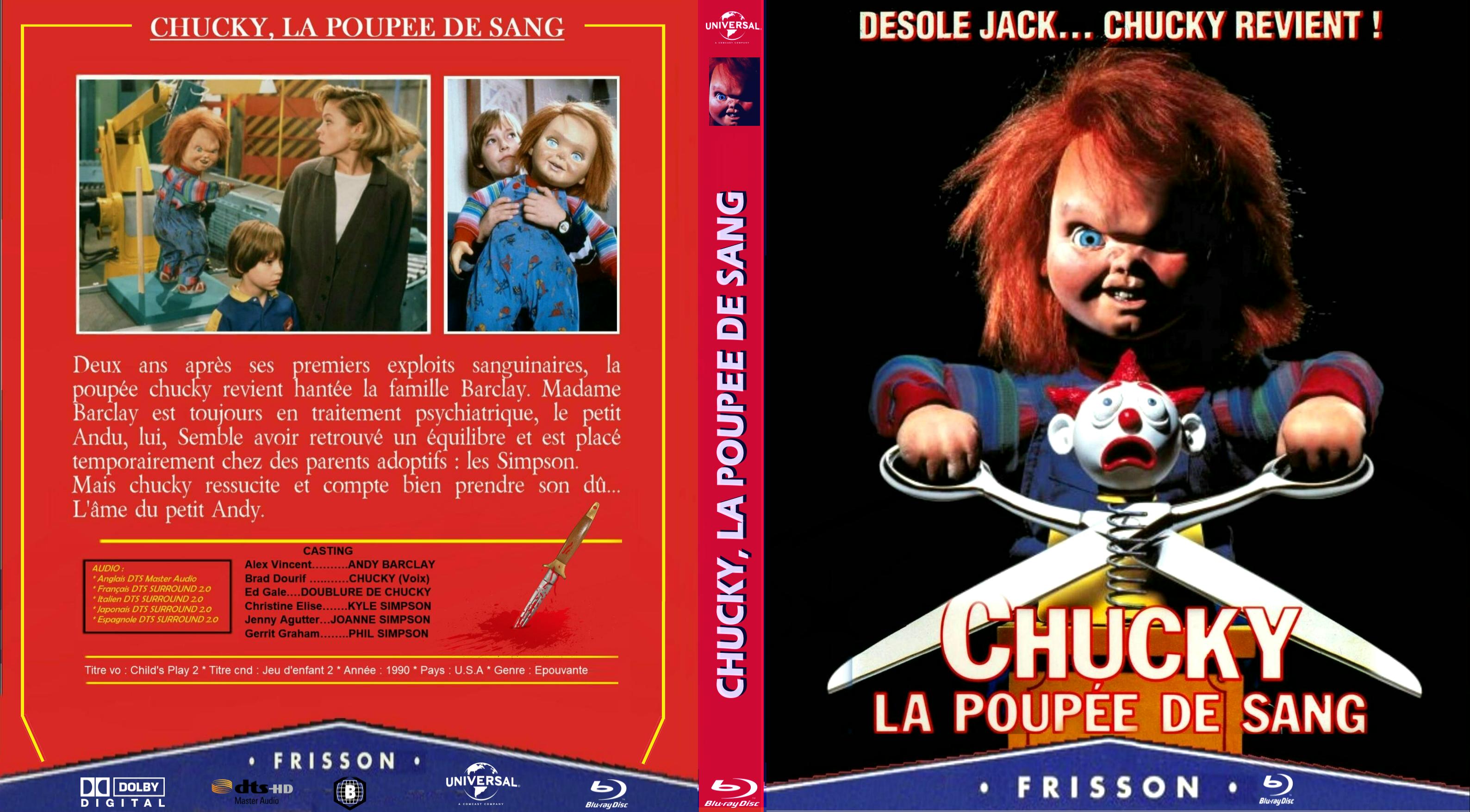 Jaquette DVD Chucky 2 custom (BLU-RAY) v2