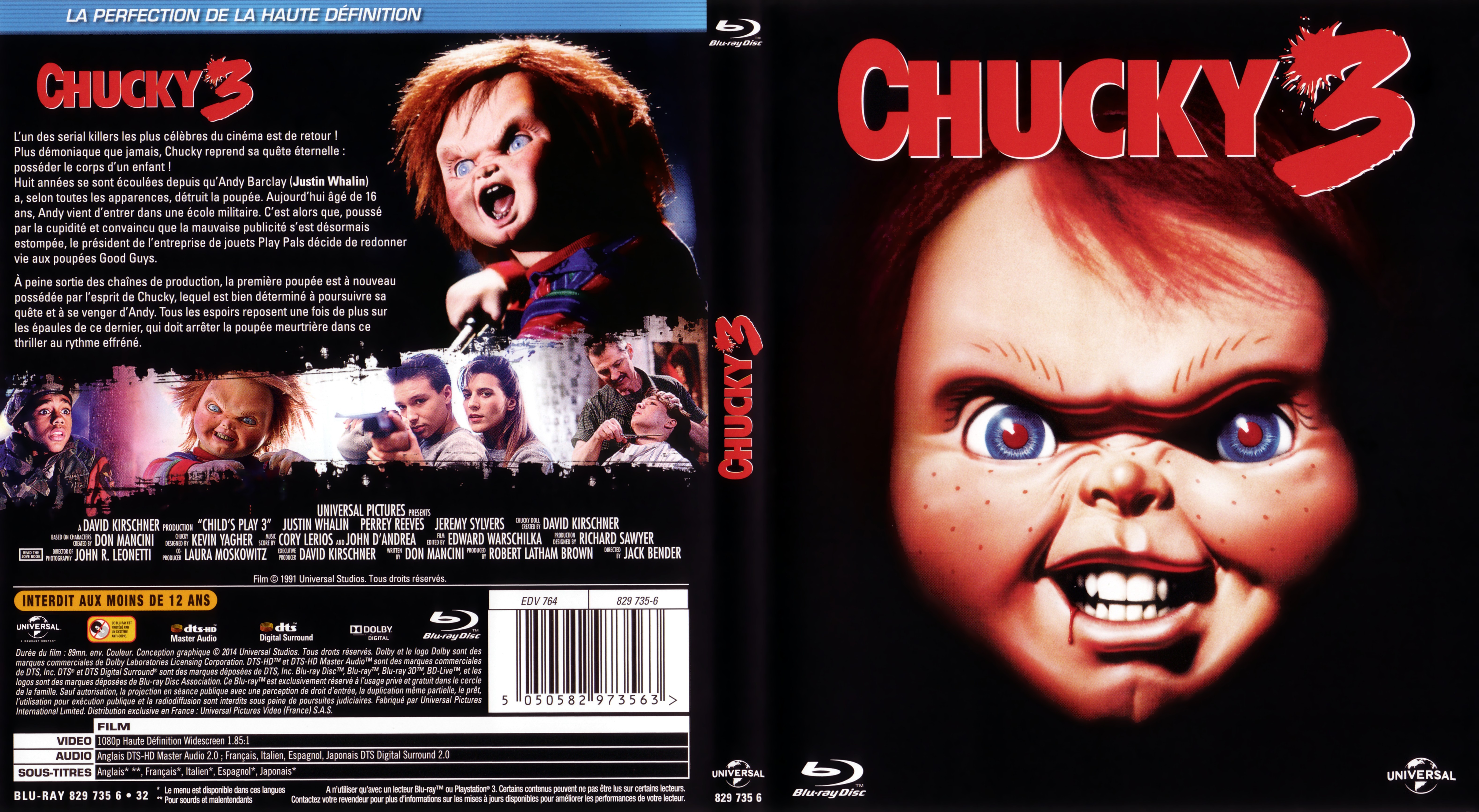 Jaquette DVD Chucky 3 (BLU-RAY)