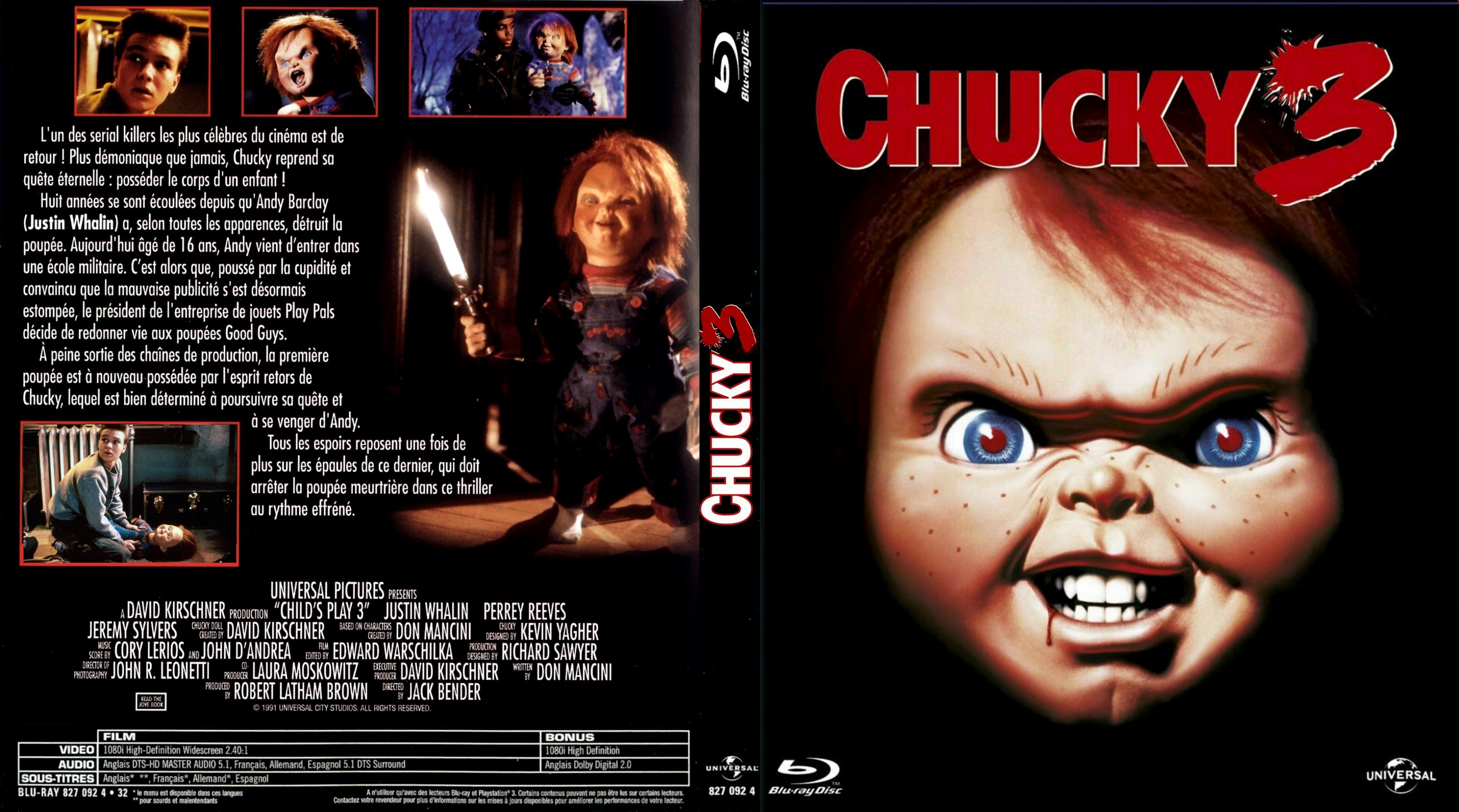 Jaquette DVD Chucky 3 custom (BLU-RAY)