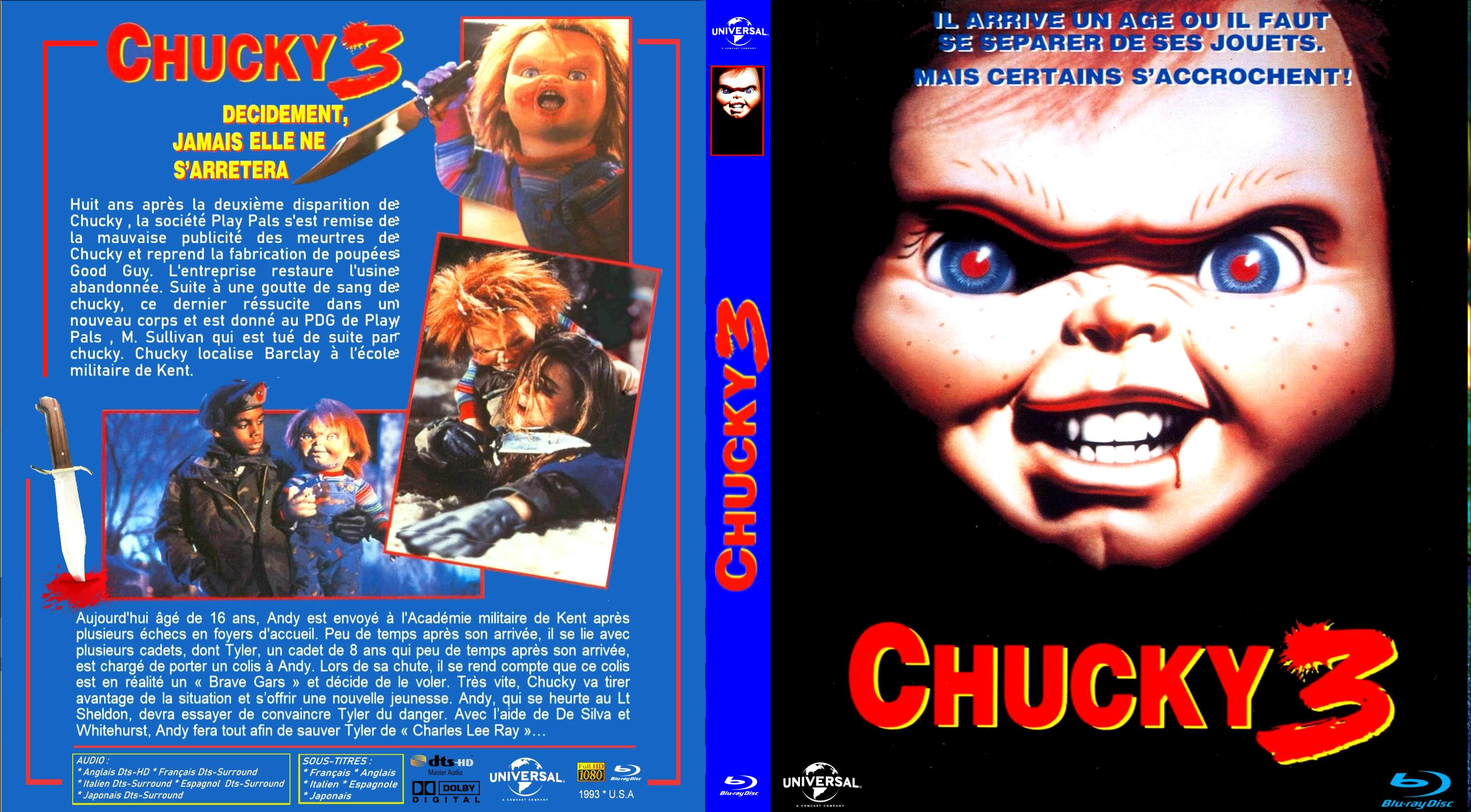 Jaquette DVD Chucky 3 custom (BLU-RAY) v2