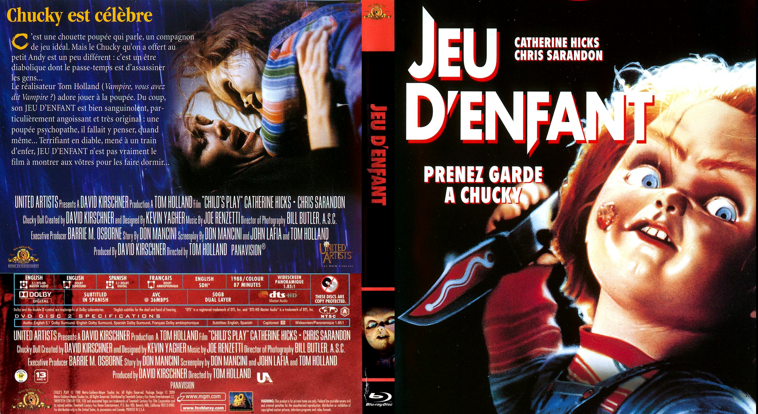 Jaquette DVD Chucky custom (BLU-RAY)