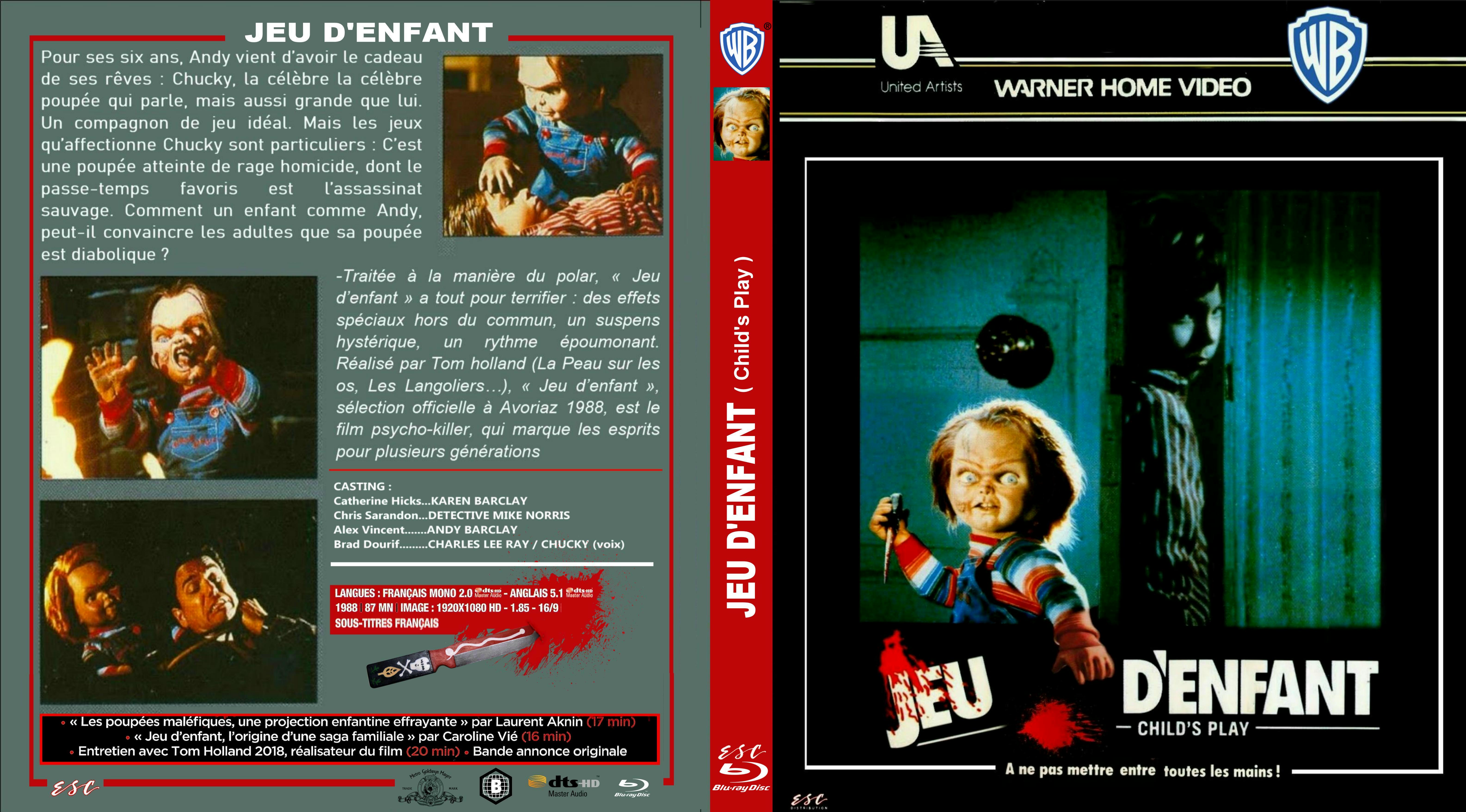 Jaquette DVD Chucky custom (BLU-RAY) v2