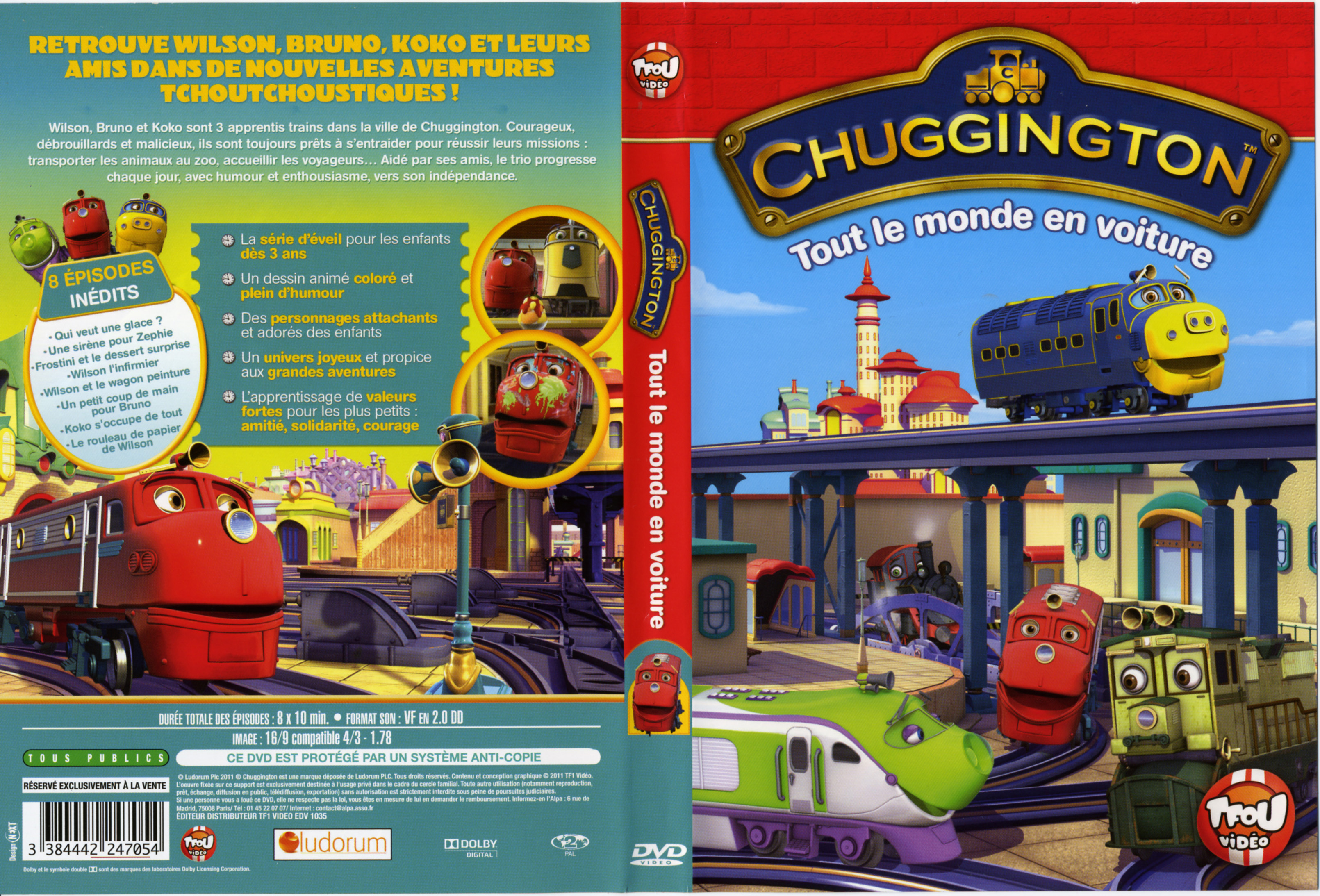 Jaquette DVD Chuggington - Tout le monde en voiture