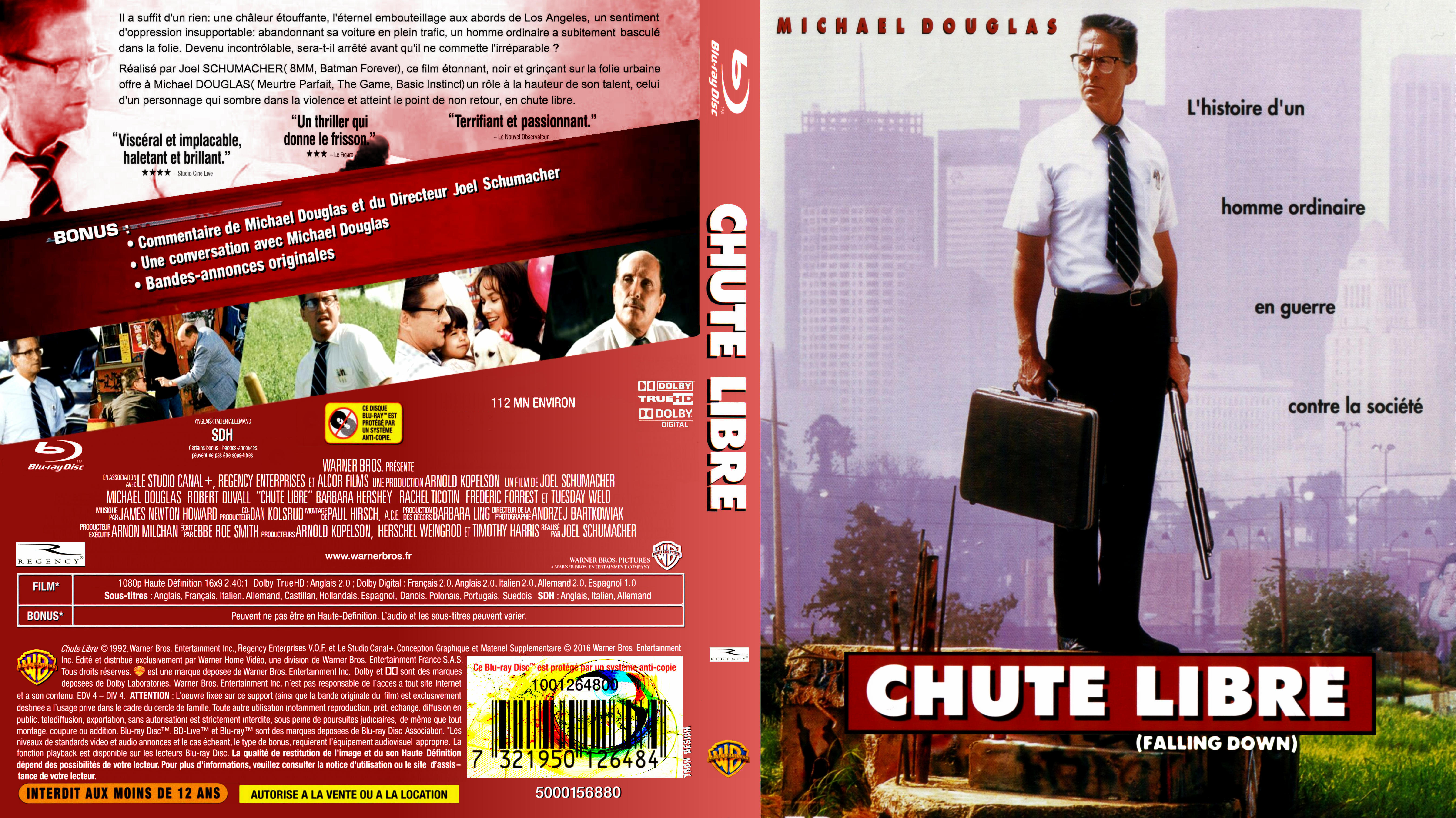 Jaquette DVD Chute libre custom (BLU-RAY) v2