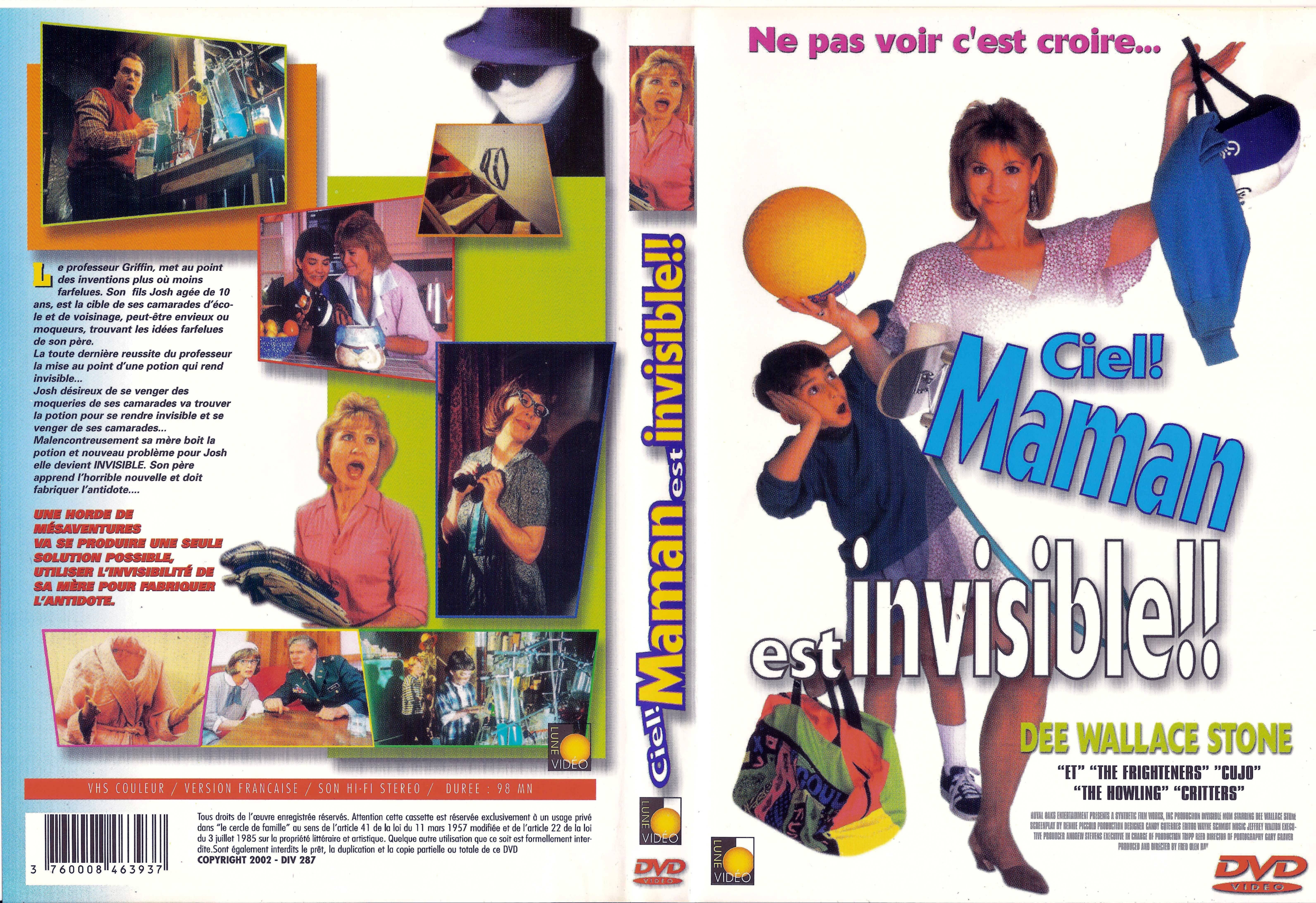 Jaquette DVD Ciel maman est invisible