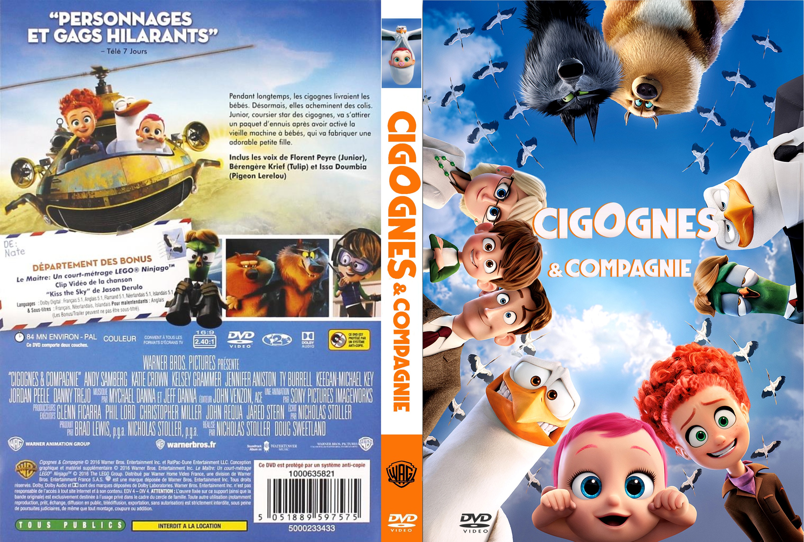 Jaquette DVD Cigognes et compagnie custom v2