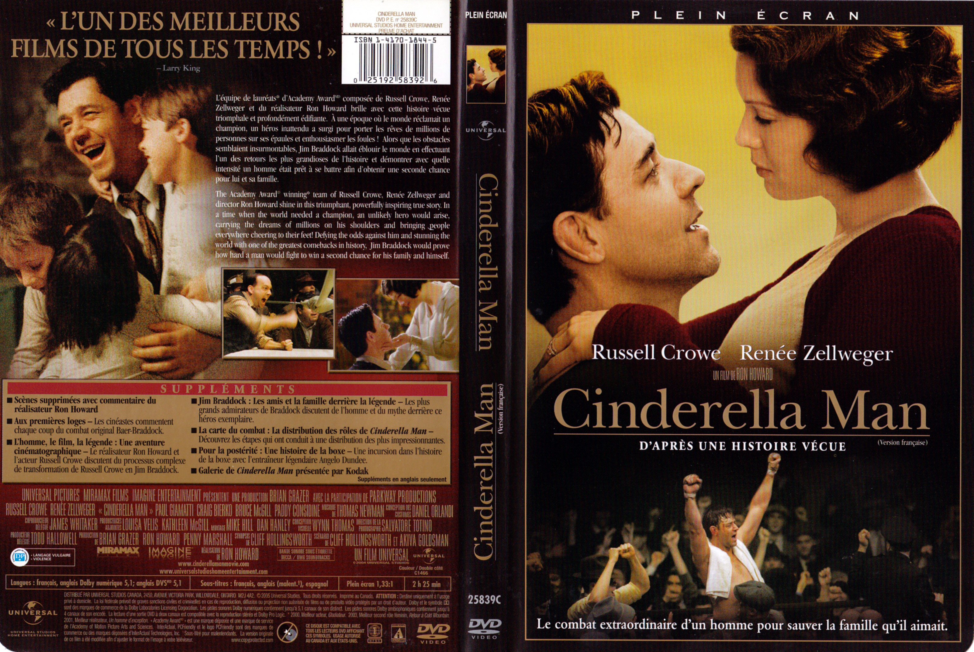 Jaquette DVD Cinderella man - De l