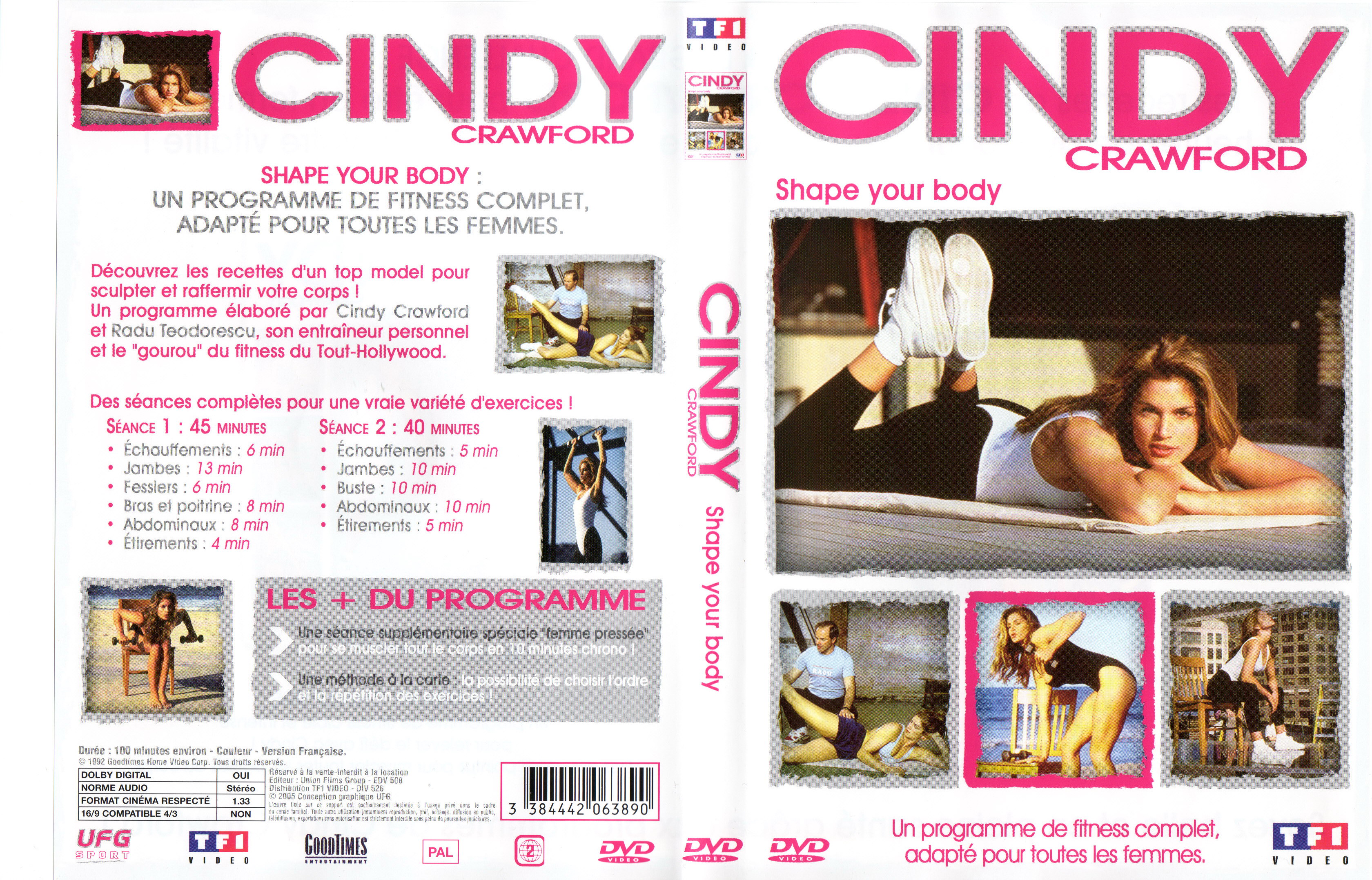 Jaquette DVD Cindy Crawford shape your body
