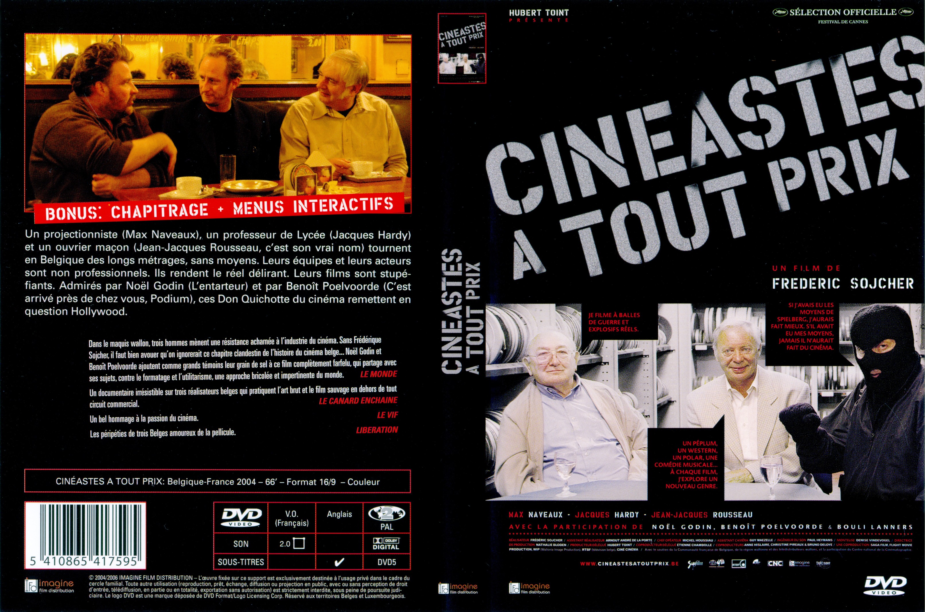 Jaquette DVD Cineastes  tout prix