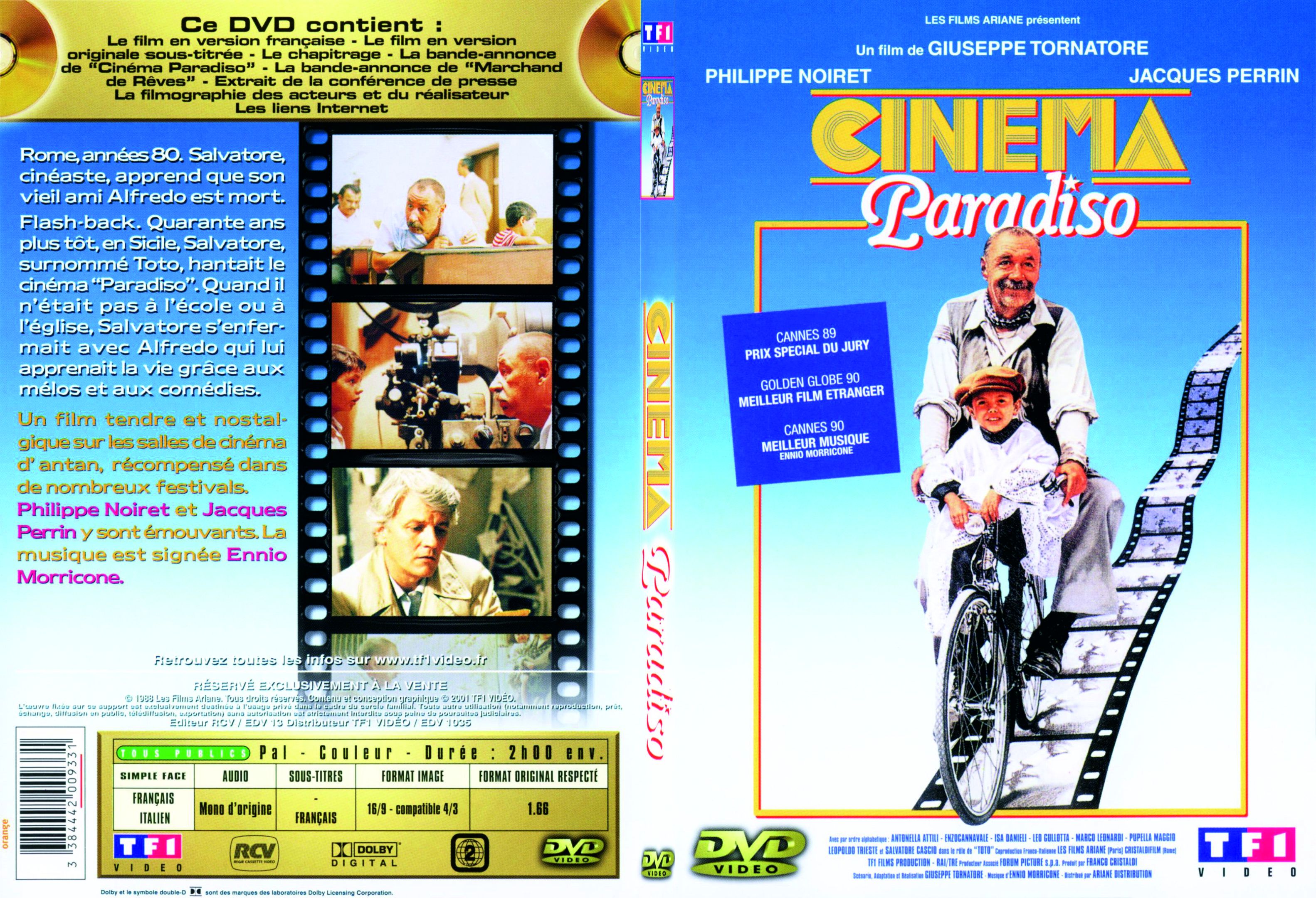 Jaquette DVD Cinema paradiso - SLIM